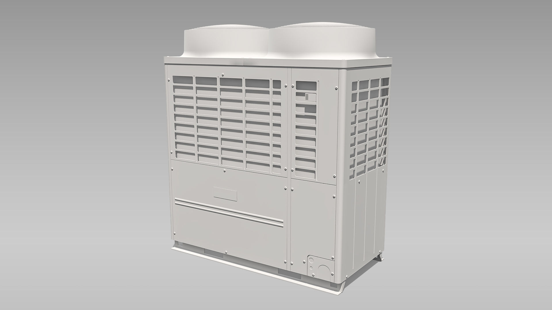 20hp Toshiba Carrier VRF Heat Recovery Outdoor Unit Low-poly 3D model_10
