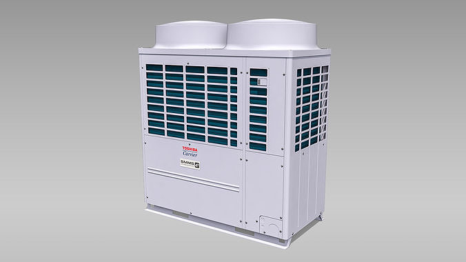 20hp Toshiba Carrier VRF Heat Recovery Outdoor Unit Low-poly 3D model