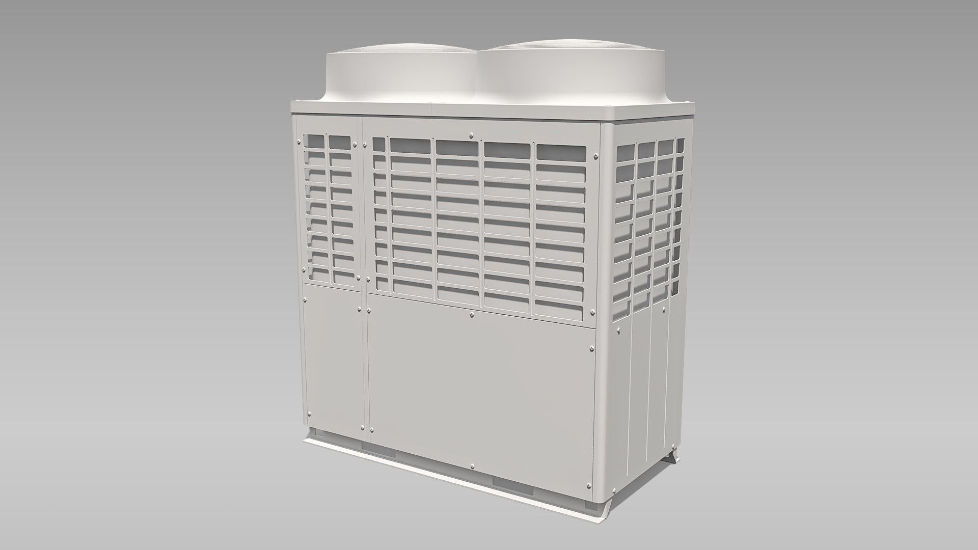 20hp Toshiba Carrier VRF Heat Recovery Outdoor Unit Low-poly 3D model_14