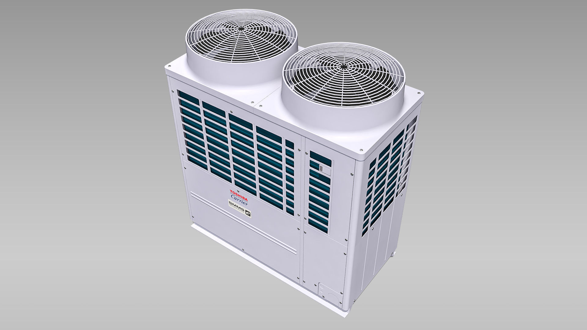 20hp Toshiba Carrier VRF Heat Recovery Outdoor Unit Low-poly 3D model_2