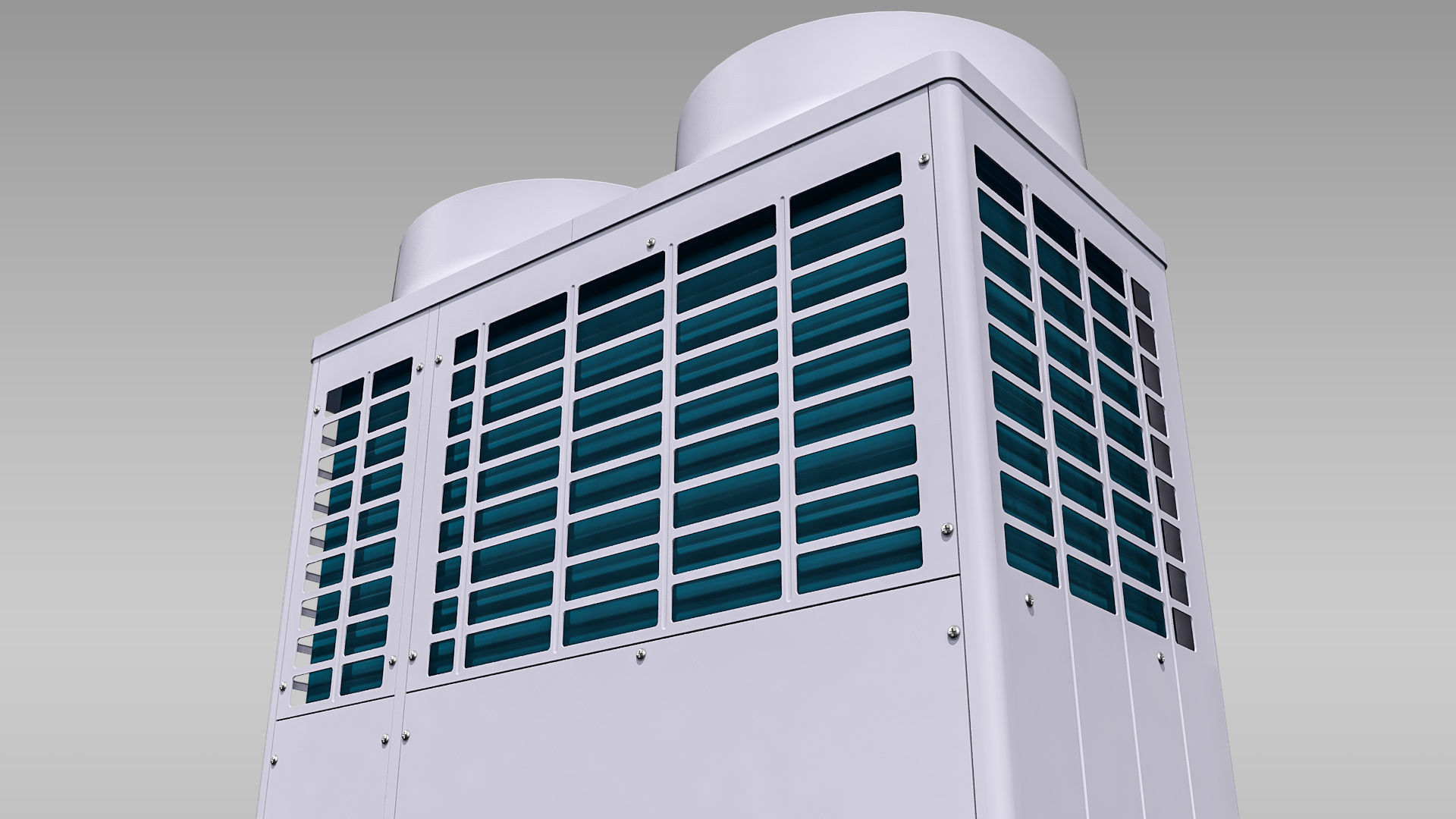 20hp Toshiba Carrier VRF Heat Recovery Outdoor Unit Low-poly 3D model_9