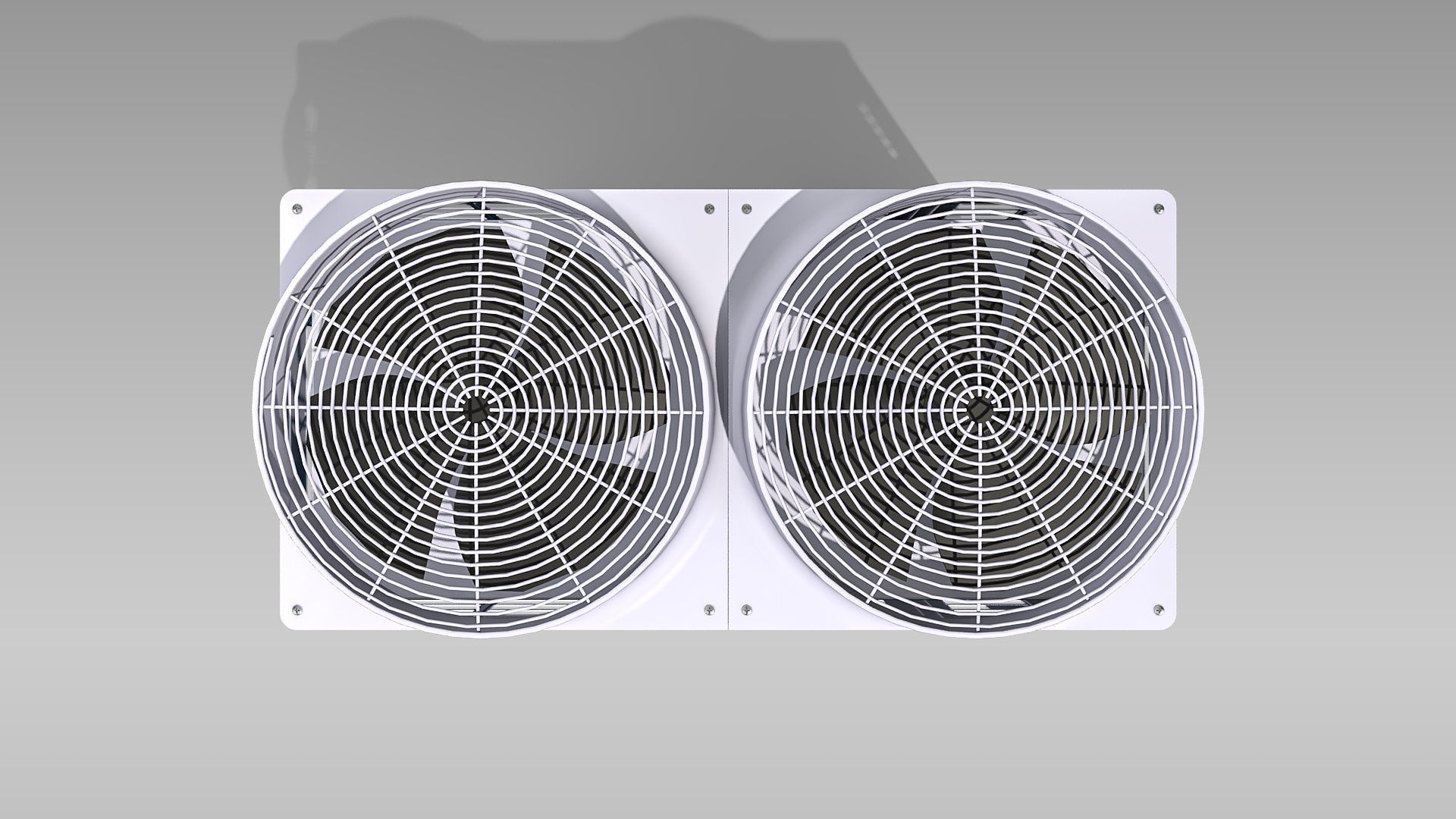 20hp Toshiba Carrier VRF Heat Recovery Outdoor Unit Low-poly 3D model_4