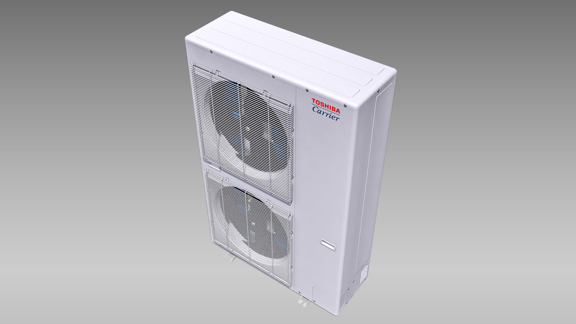 Single-phase Toshiba Carrier VRF Heat Pump Outdoor Unit Low-poly 3D model_2