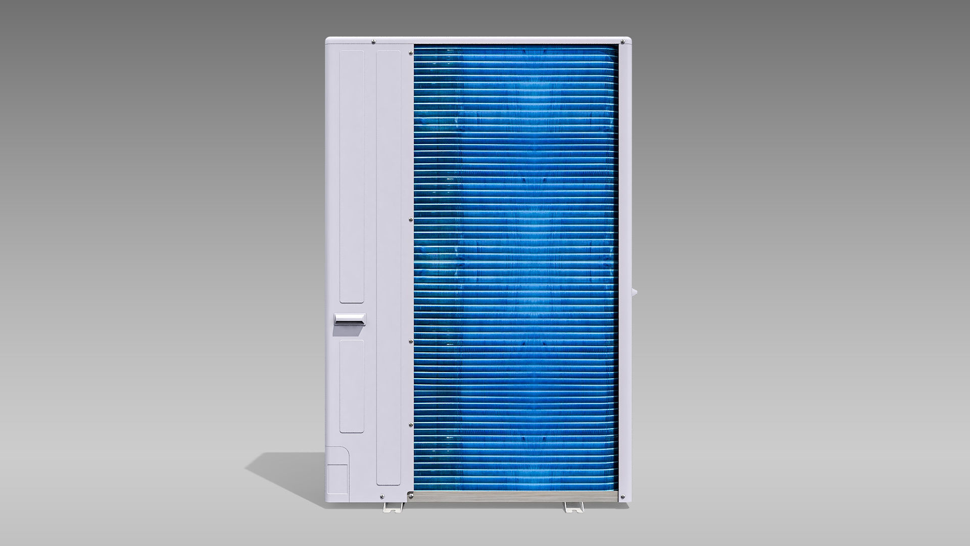 Single-phase Toshiba Carrier VRF Heat Pump Outdoor Unit Low-poly 3D model_10