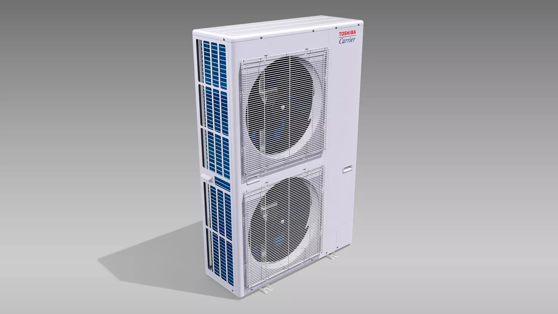 Single-phase Toshiba Carrier VRF Heat Pump Outdoor Unit Low-poly 3D model_0