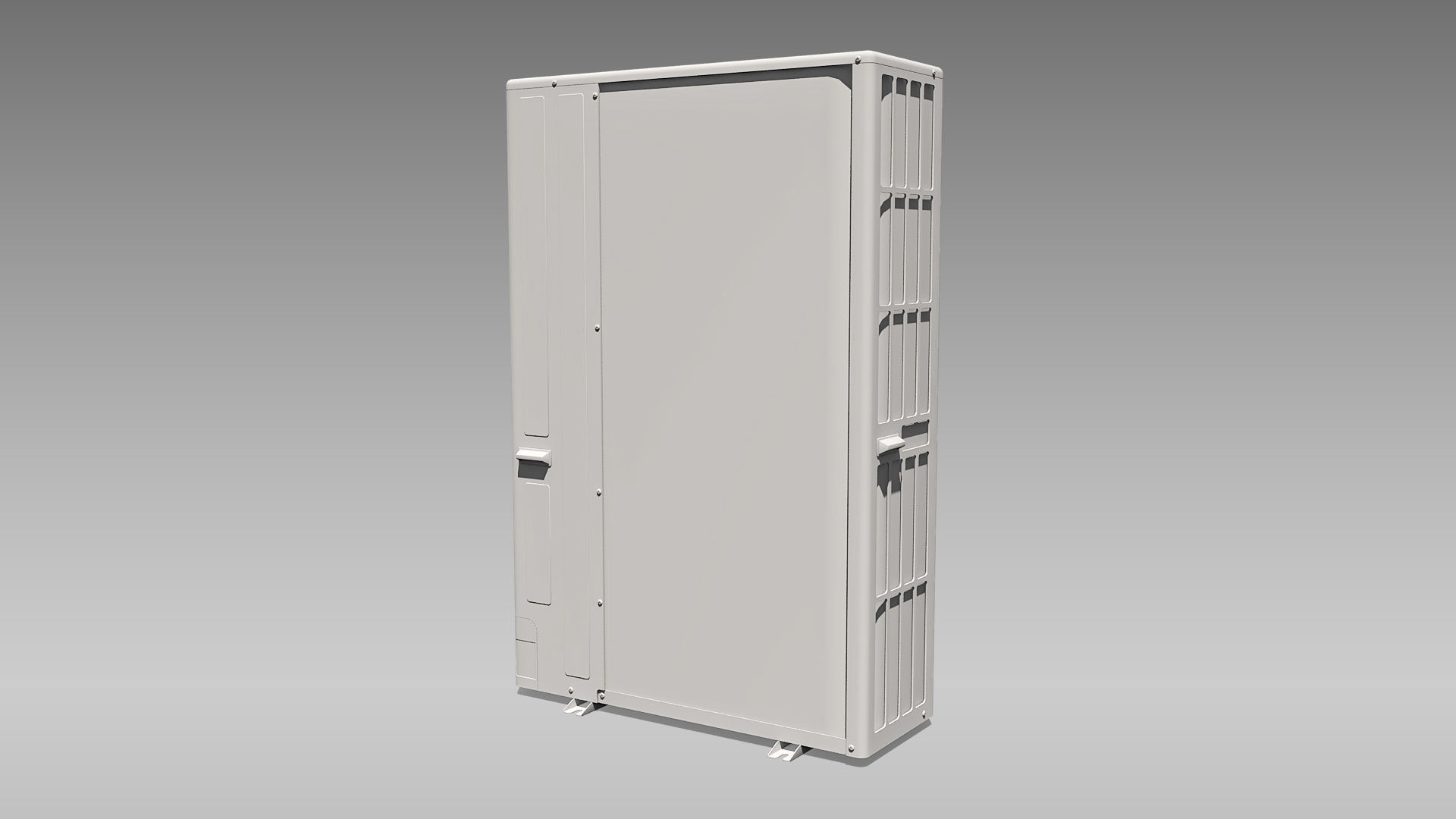 Single-phase Toshiba Carrier VRF Heat Pump Outdoor Unit Low-poly 3D model_15