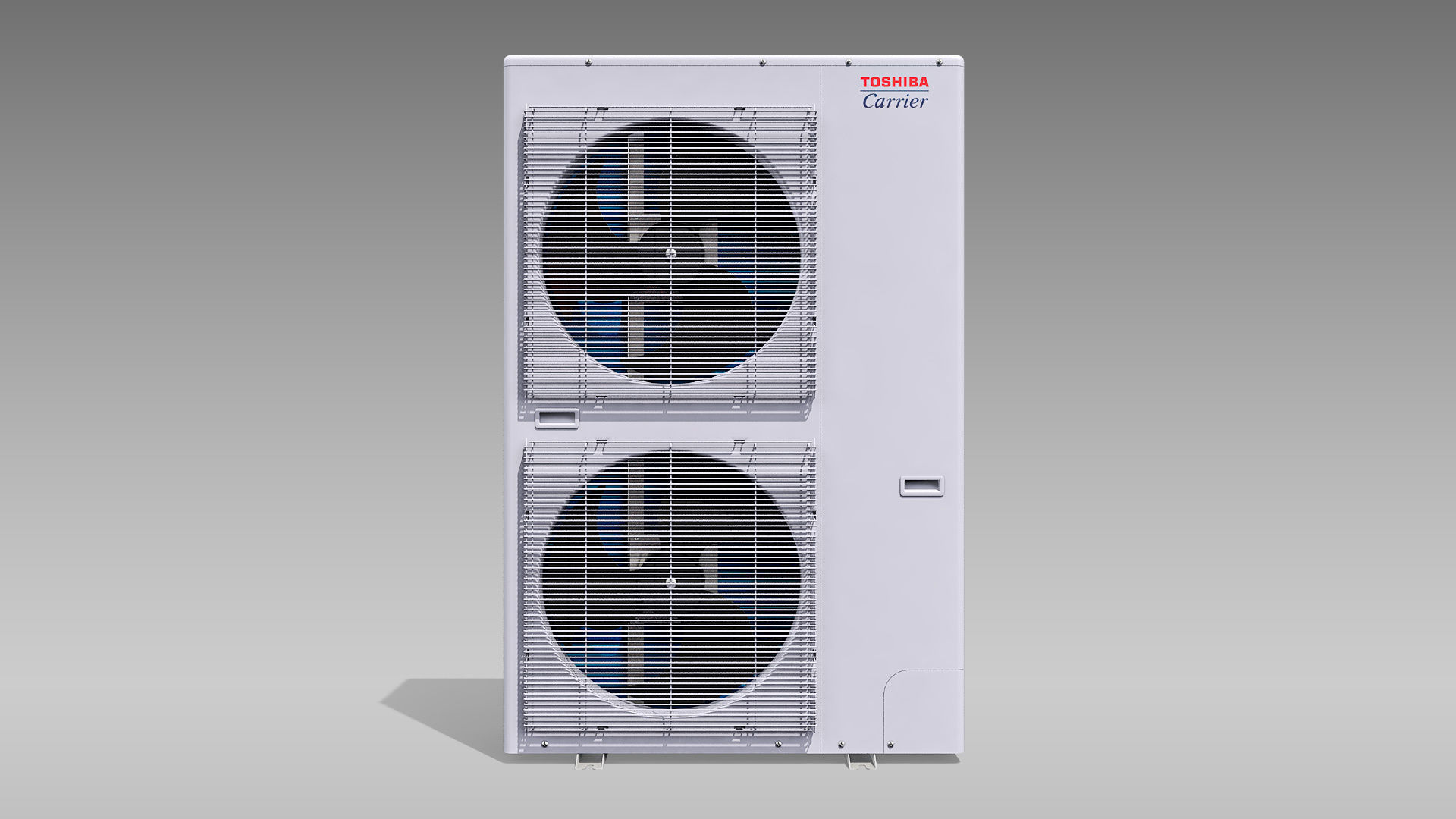 Single-phase Toshiba Carrier VRF Heat Pump Outdoor Unit Low-poly 3D model_3