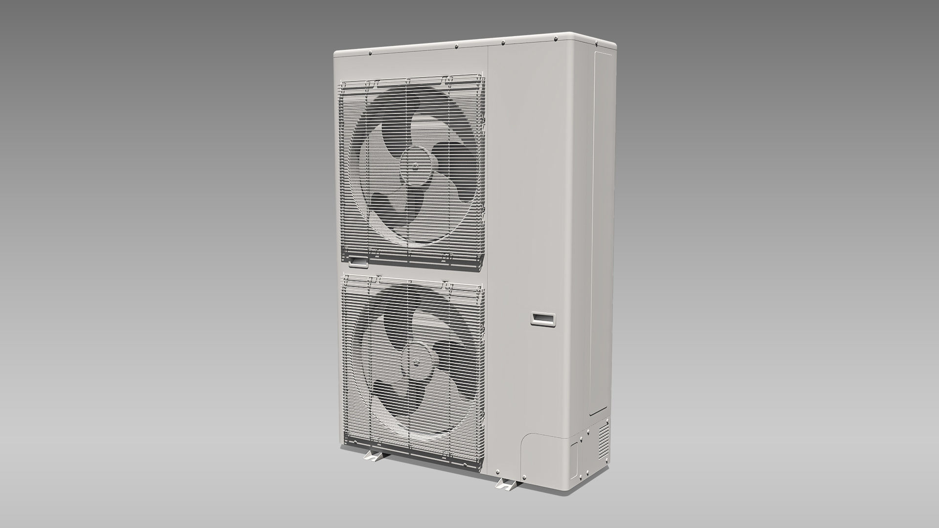 Single-phase Toshiba Carrier VRF Heat Pump Outdoor Unit Low-poly 3D model_11
