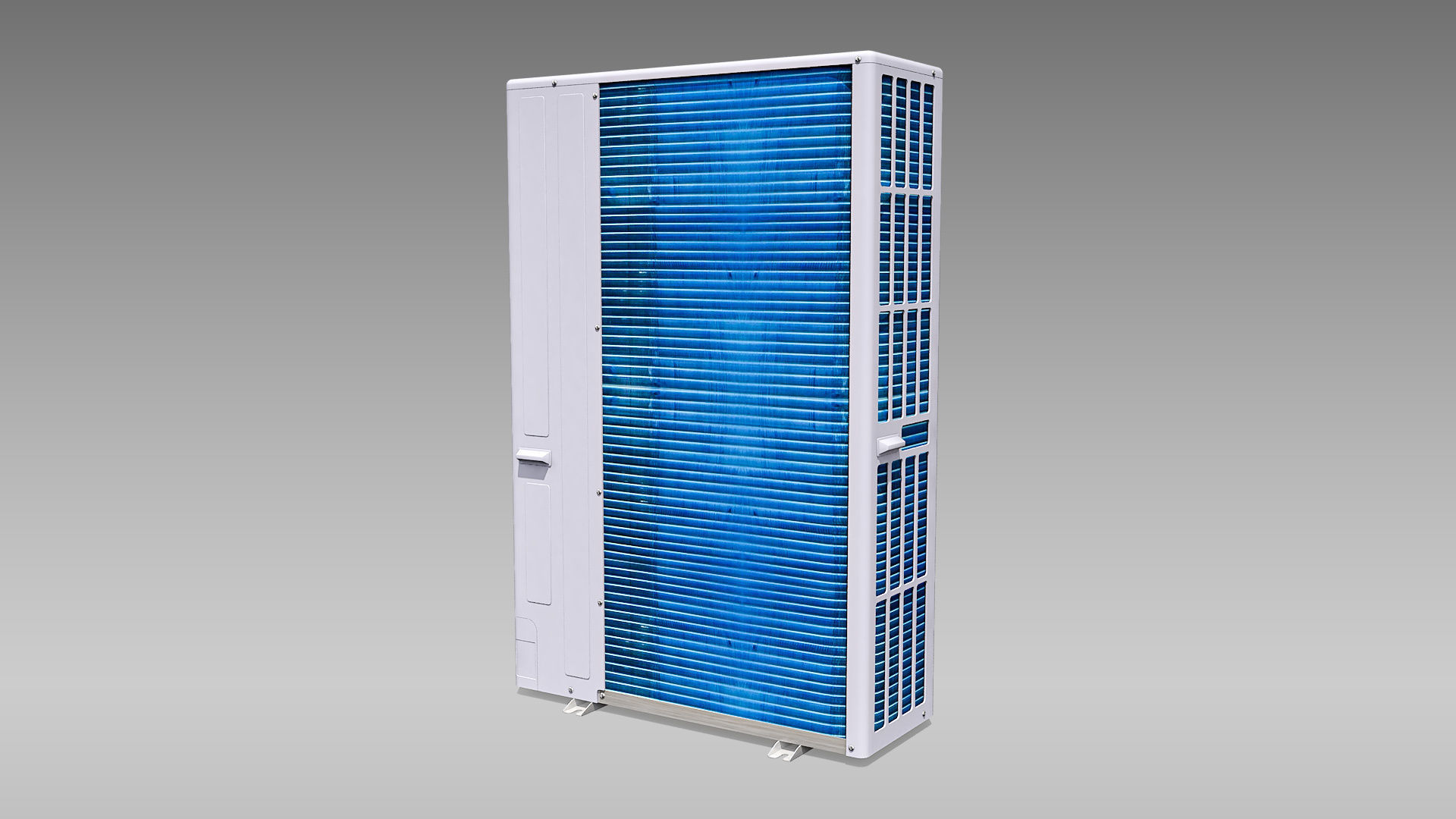 Single-phase Toshiba Carrier VRF Heat Pump Outdoor Unit Low-poly 3D model_8