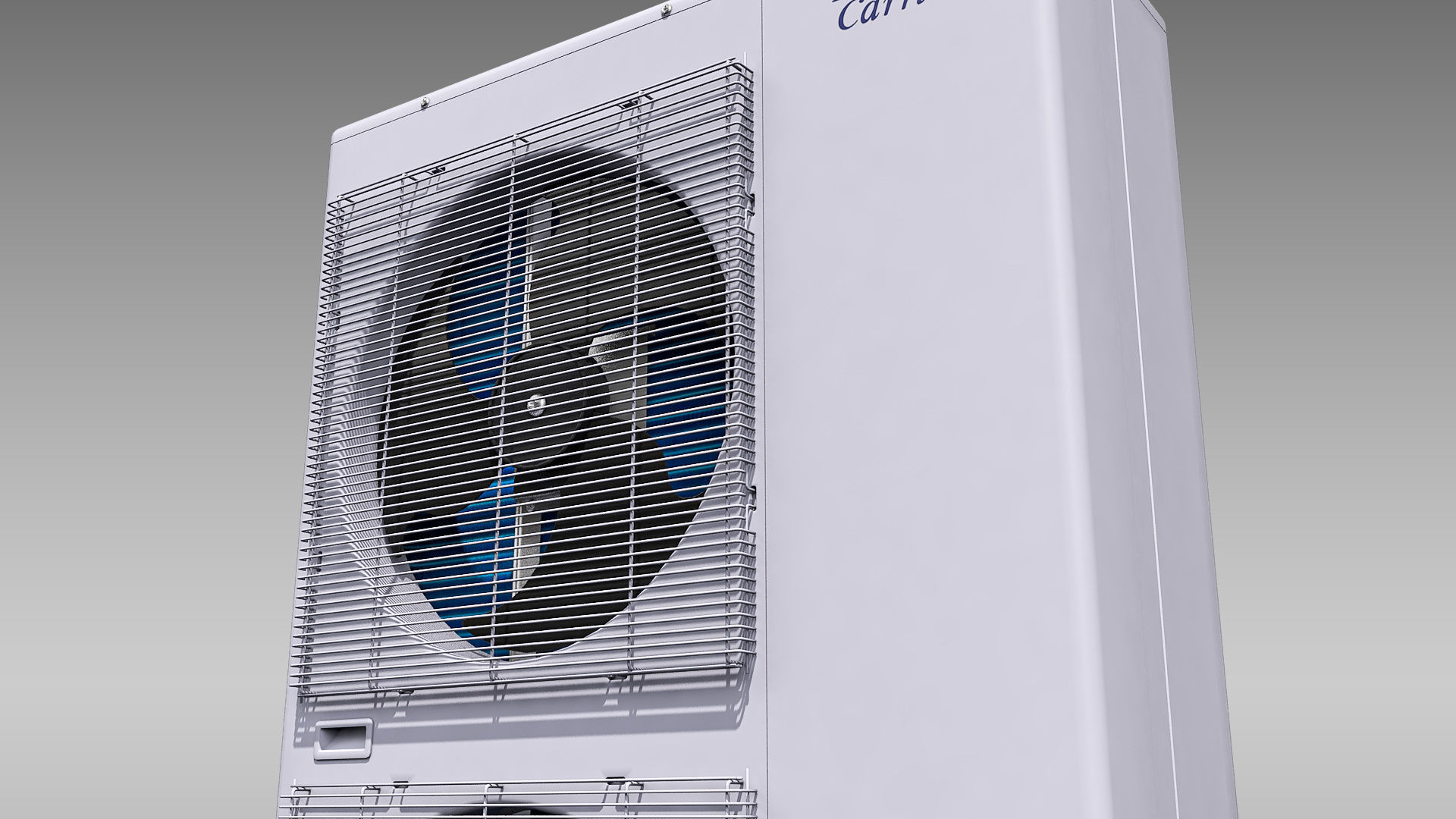 Single-phase Toshiba Carrier VRF Heat Pump Outdoor Unit Low-poly 3D model_6
