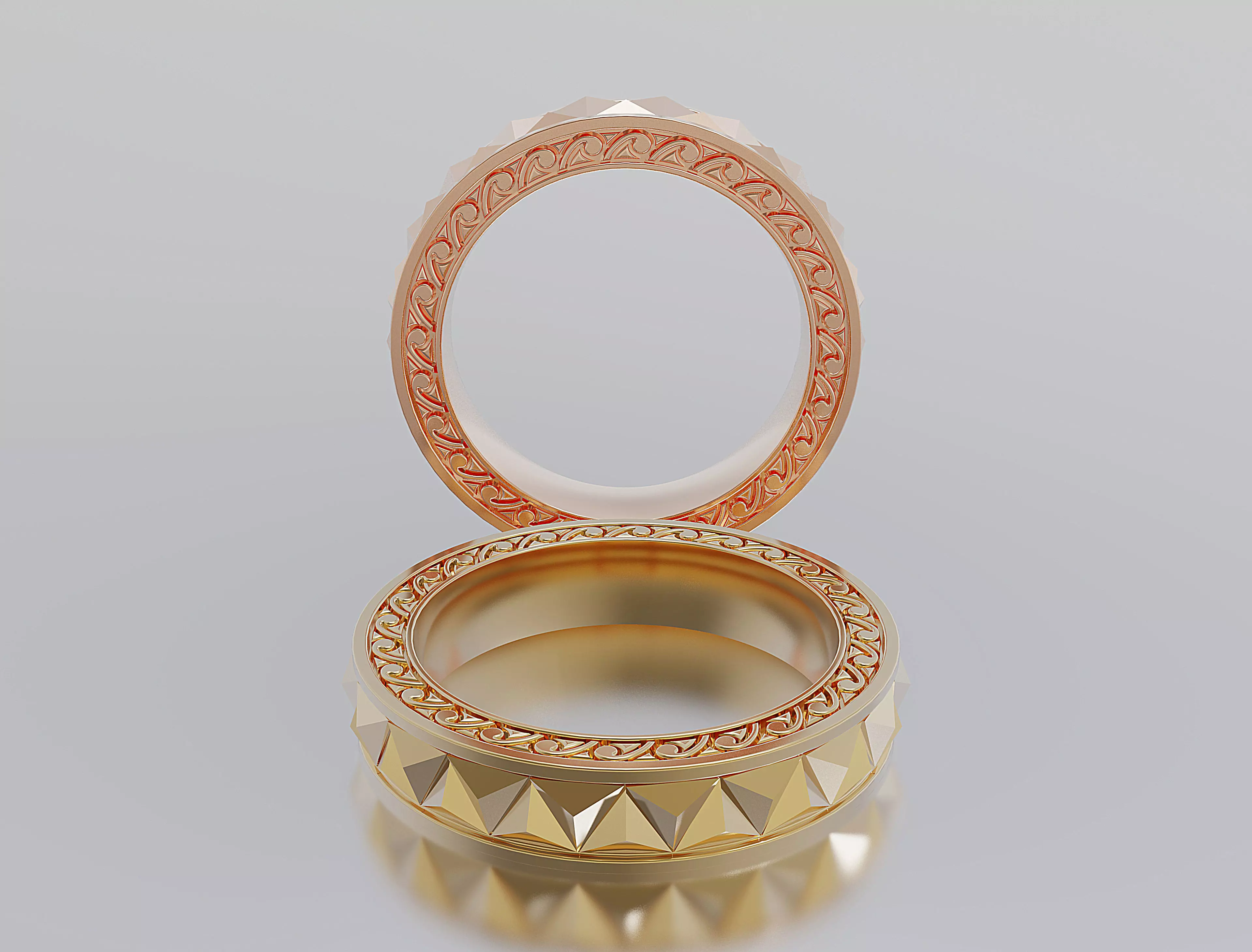Wedding Ring 3D print model_0