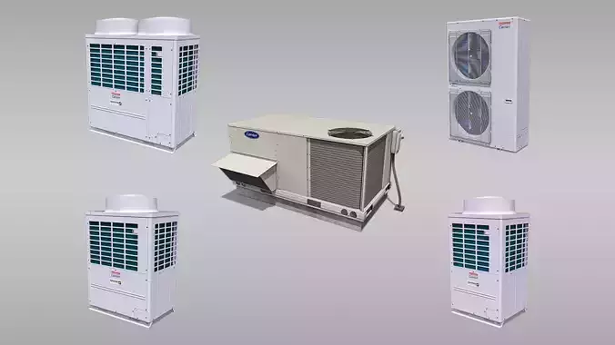 Outdoor Air Conditioning Units Collection 