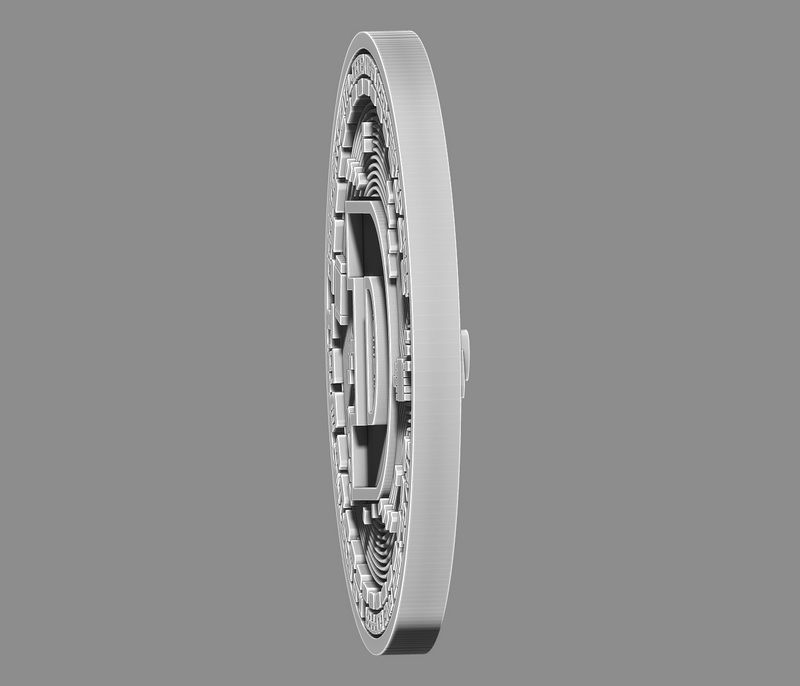 Dogecoin cryptocurrency  3D print model_15
