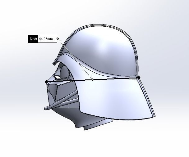 Darth Vadar Helmet 3D print model_3