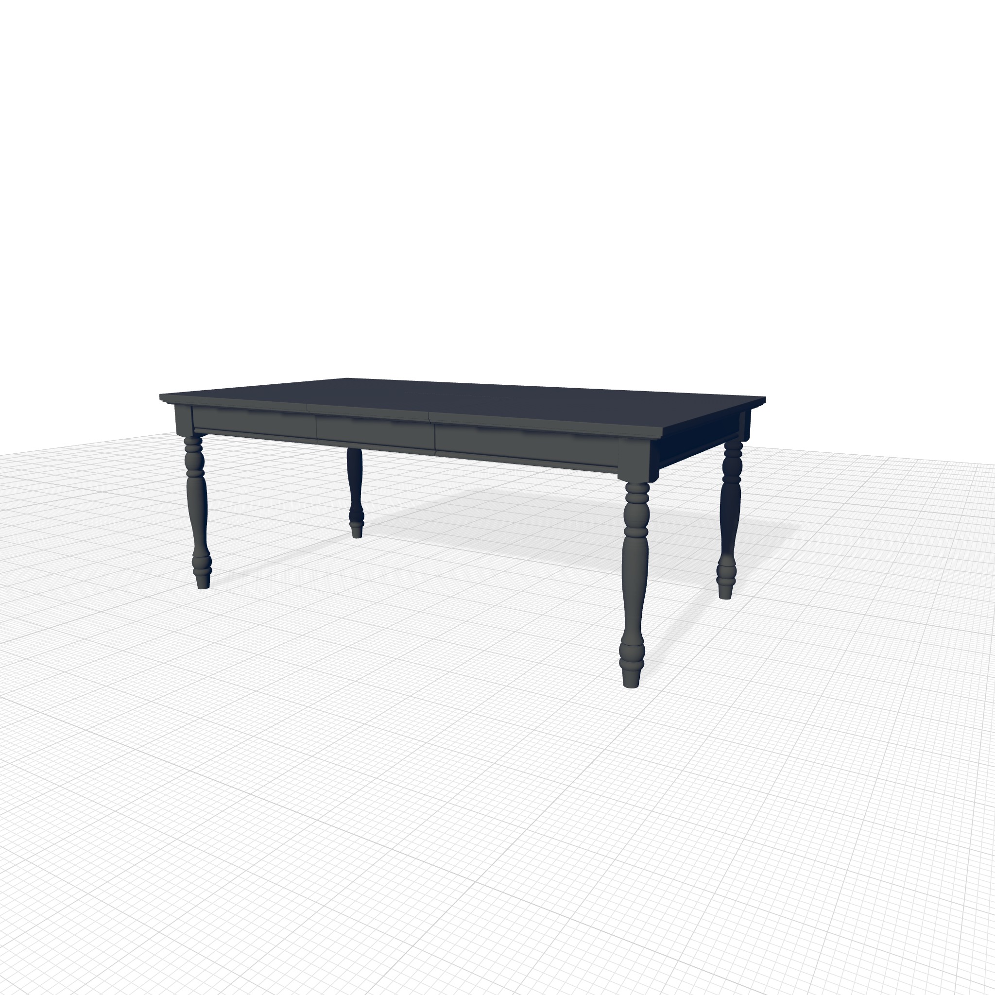 Laureus Butterfly Leaf Dining Table 3D model_3
