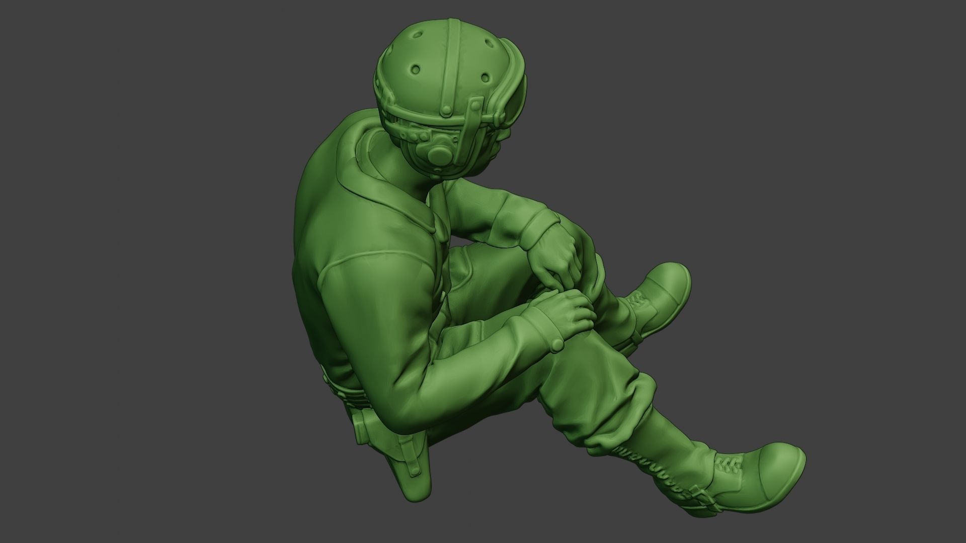 American Tank Crew unit ww2 Sit5 ATC1 3D print model_23