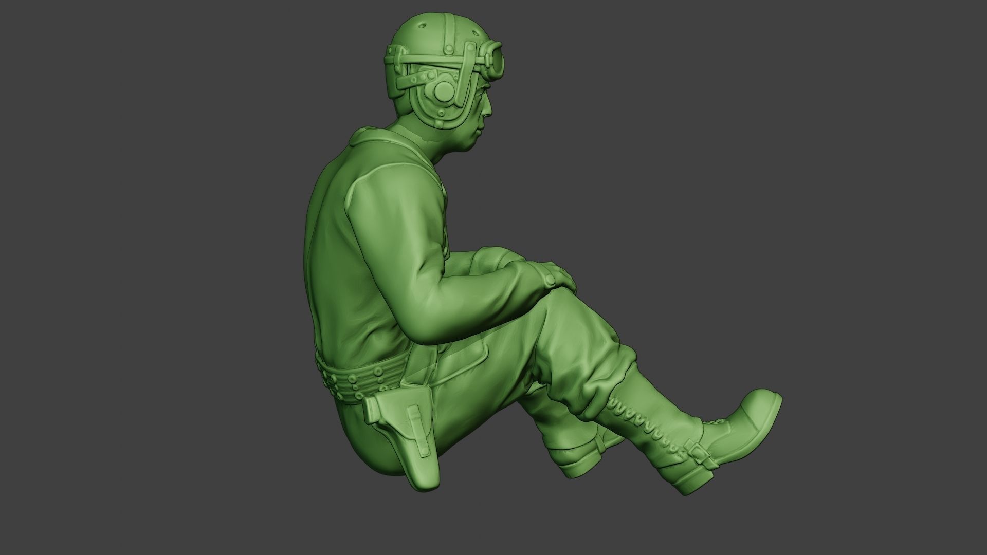 American Tank Crew unit ww2 Sit5 ATC1 3D print model_8