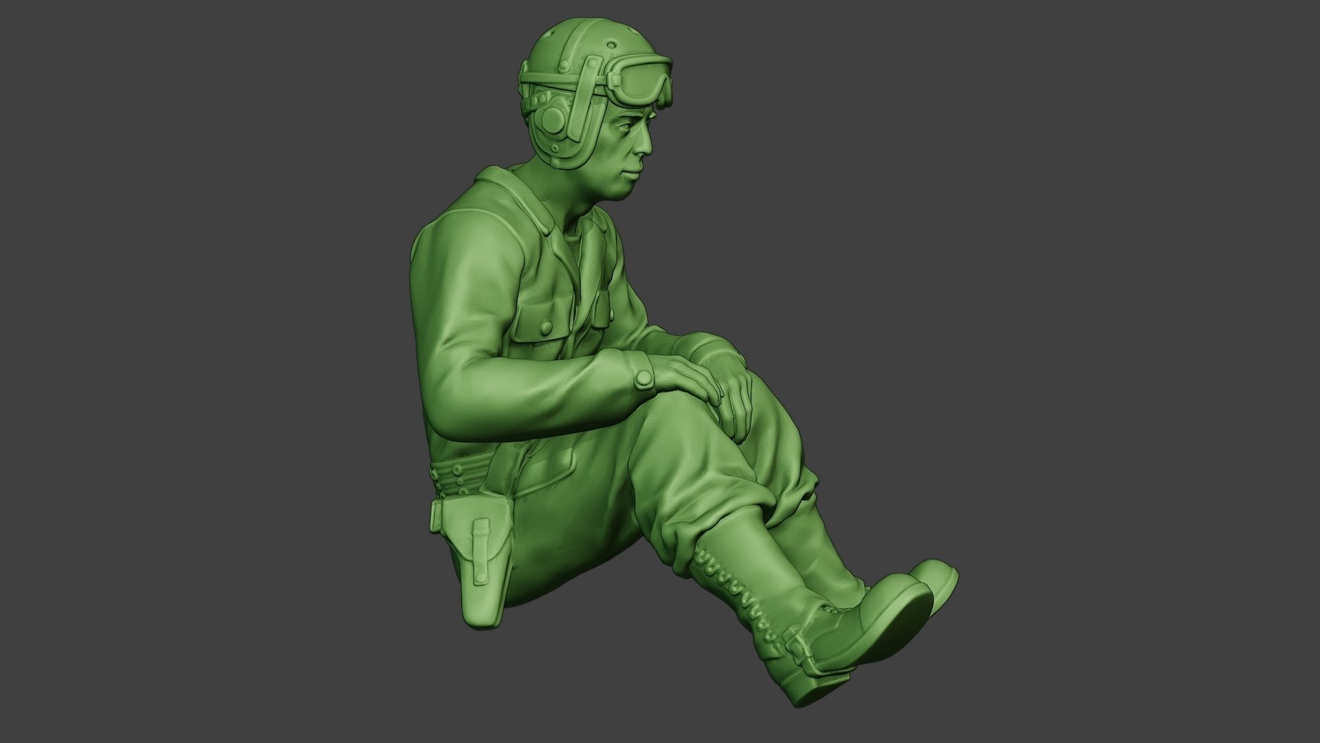 American Tank Crew unit ww2 Sit5 ATC1 3D print model_9