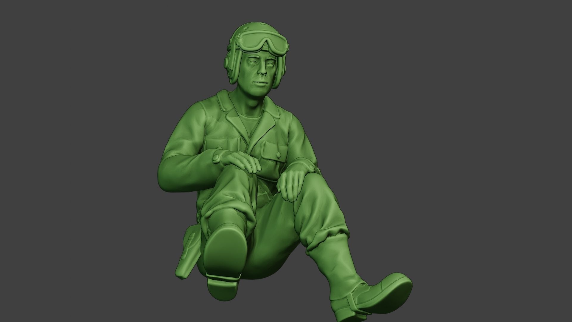 American Tank Crew unit ww2 Sit5 ATC1 3D print model_13