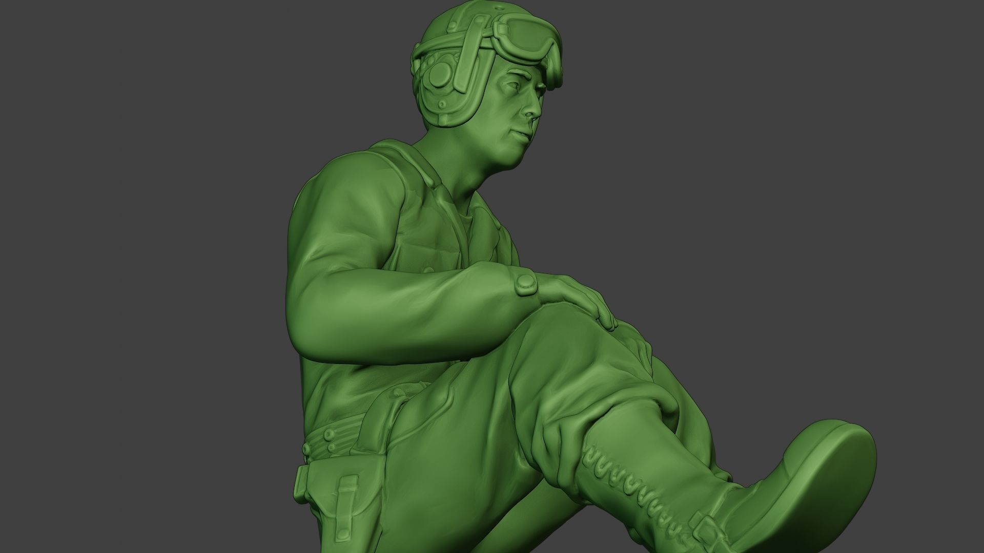 American Tank Crew unit ww2 Sit5 ATC1 3D print model_29