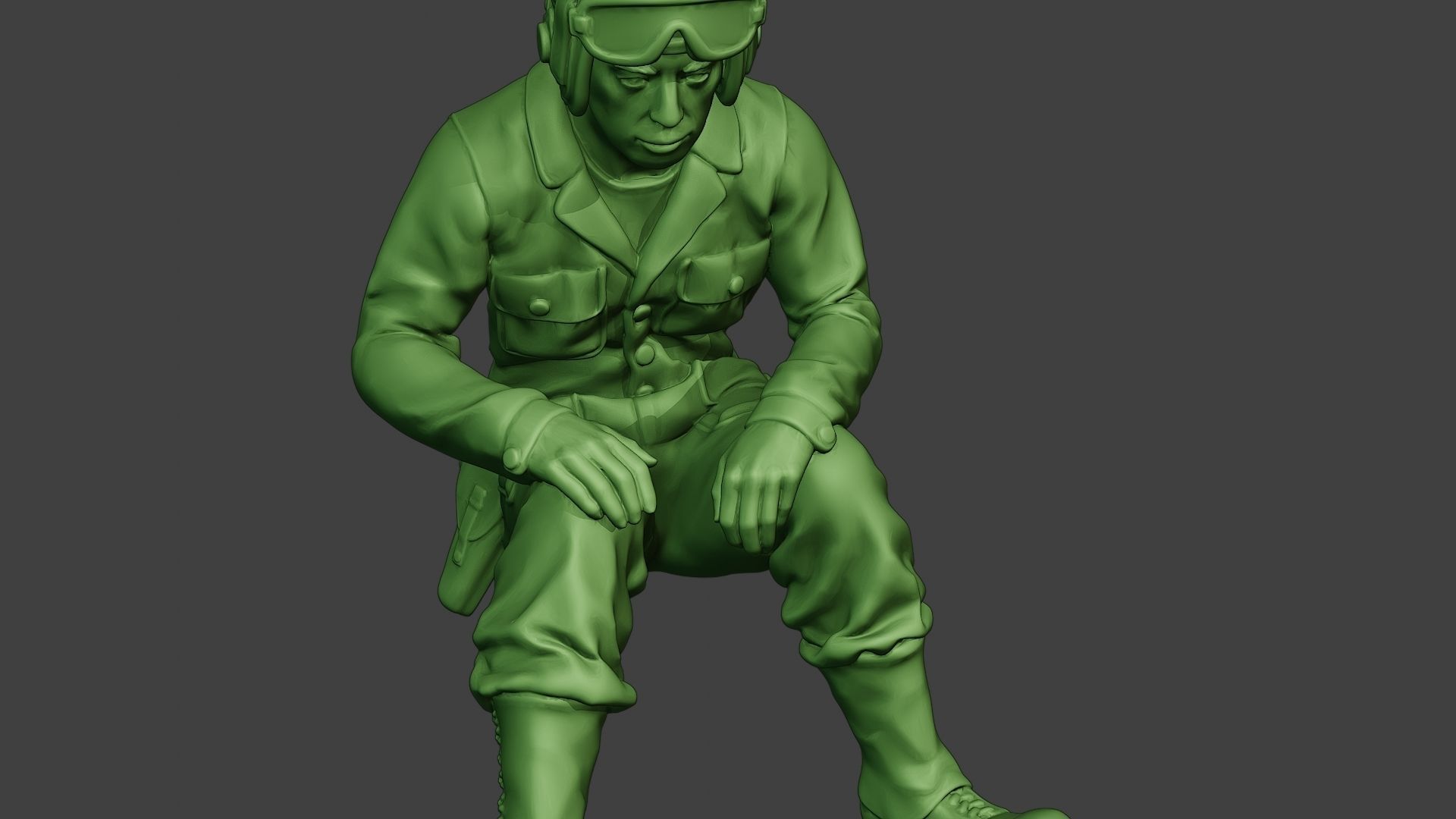 American Tank Crew unit ww2 Sit5 ATC1 3D print model_19
