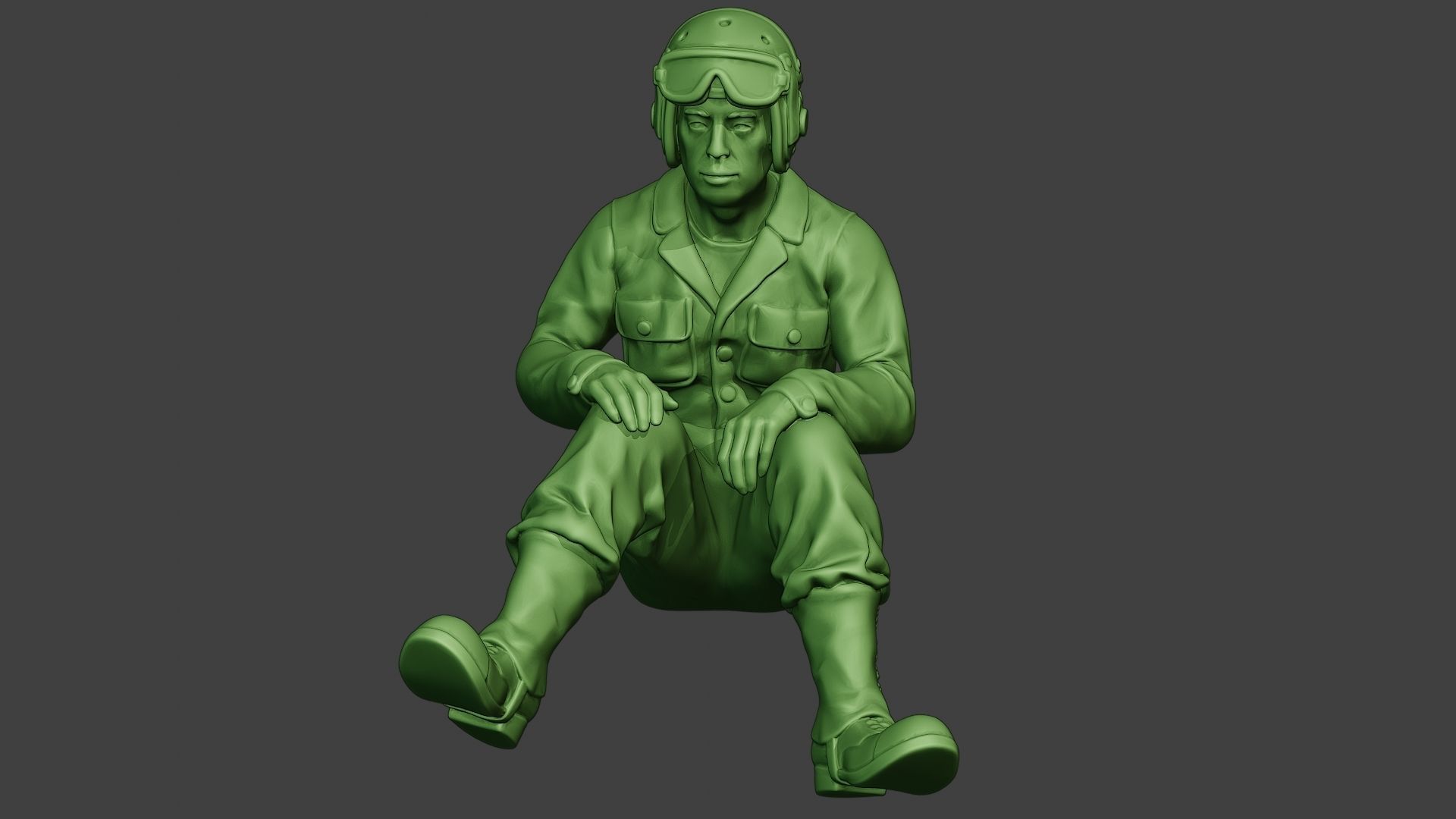 American Tank Crew unit ww2 Sit5 ATC1 3D print model_11