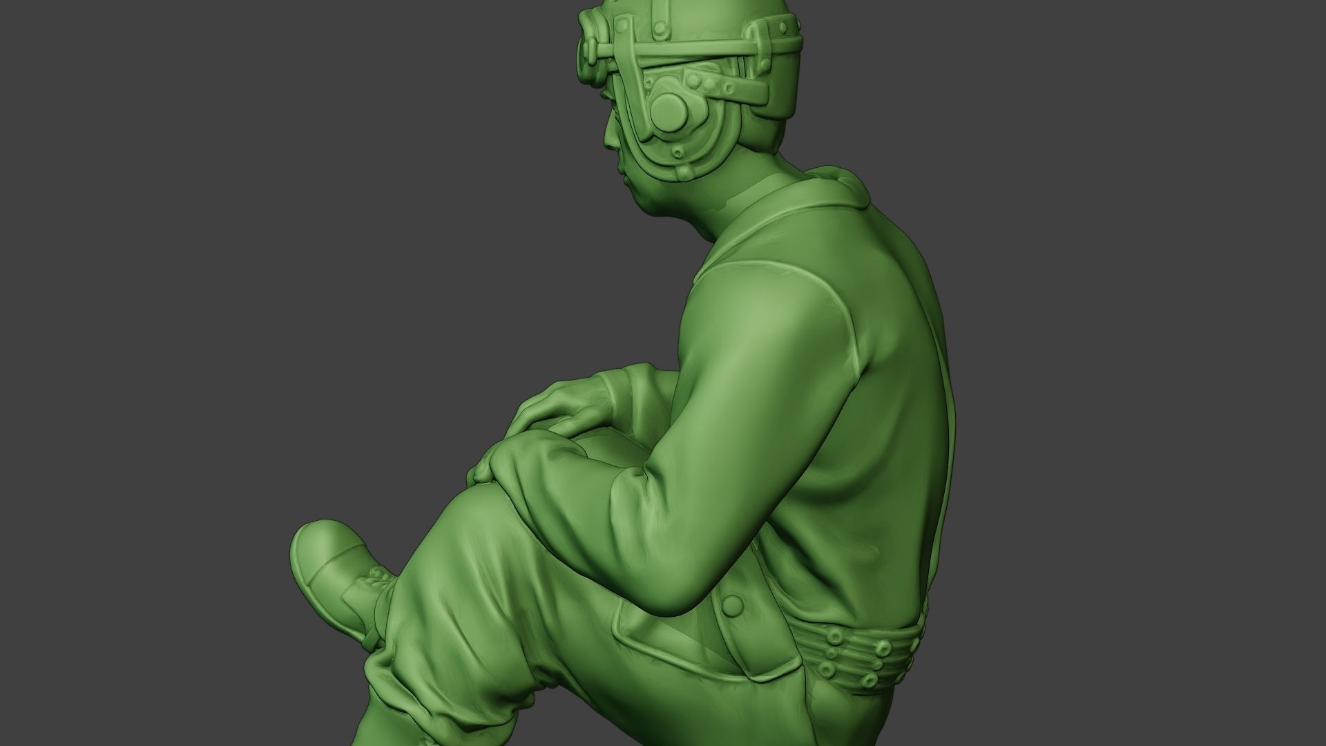 American Tank Crew unit ww2 Sit5 ATC1 3D print model_26