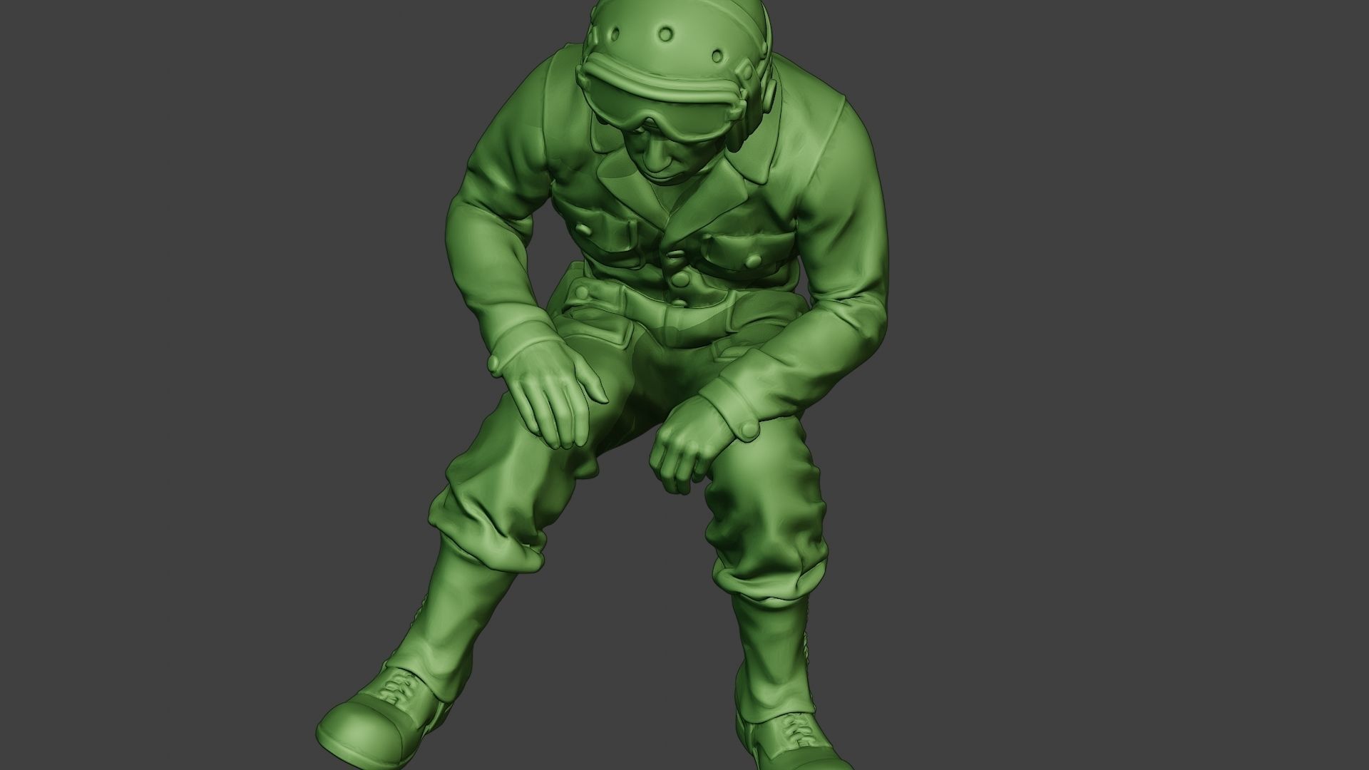 American Tank Crew unit ww2 Sit5 ATC1 3D print model_14