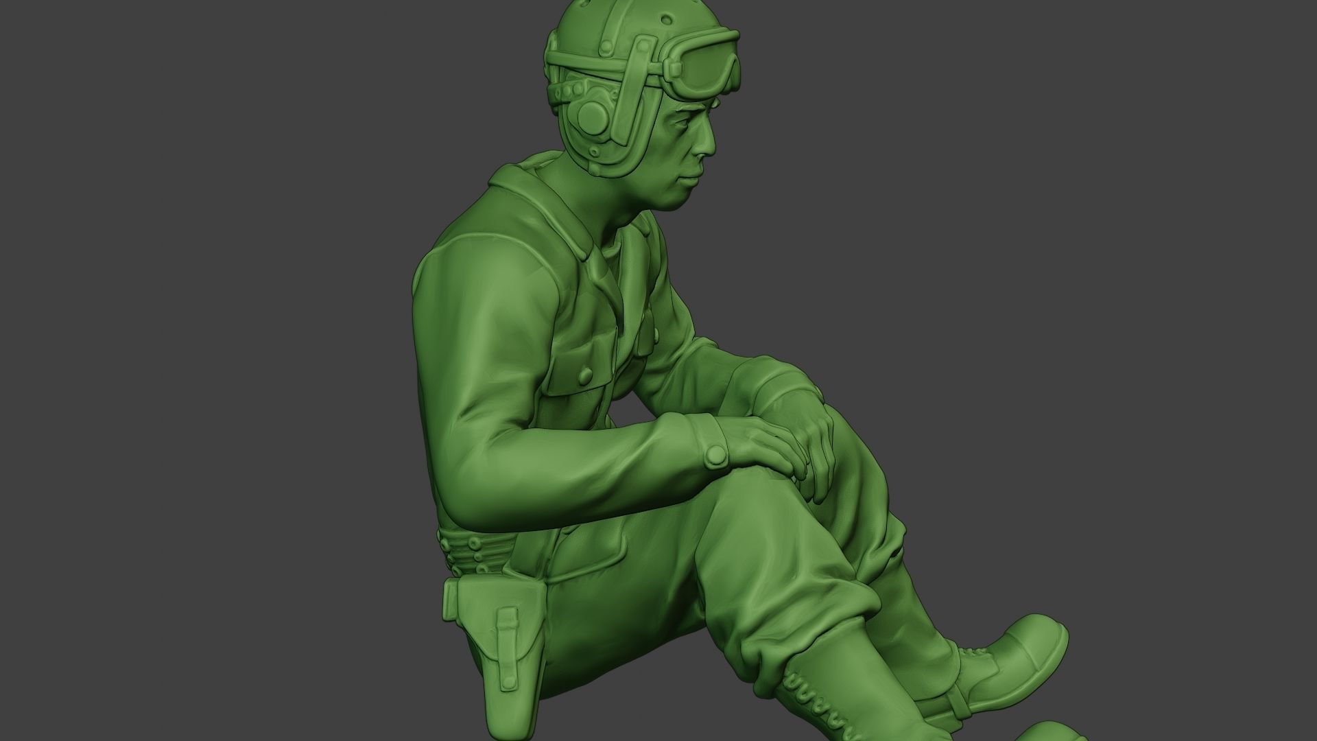 American Tank Crew unit ww2 Sit5 ATC1 3D print model_30