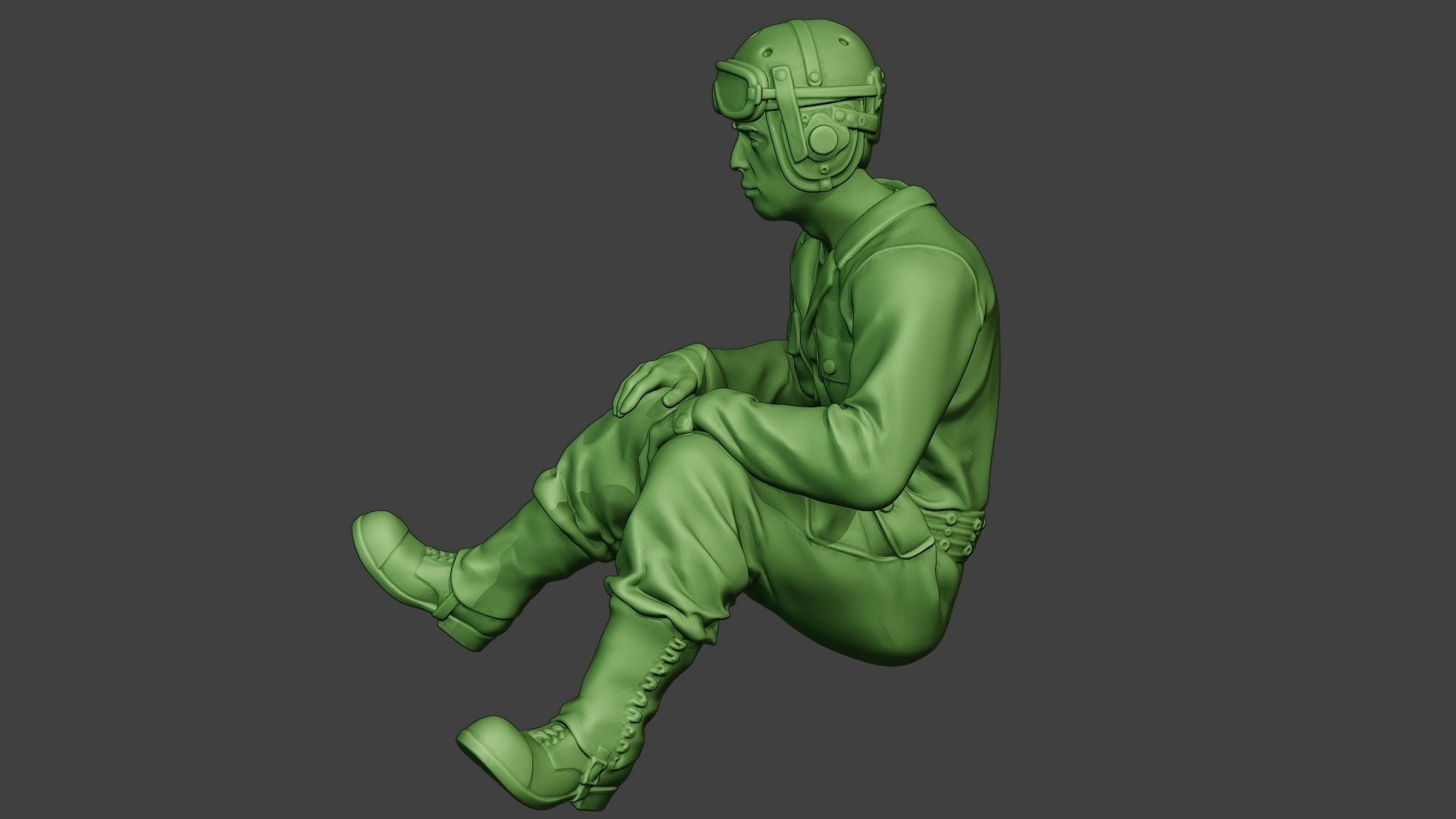 American Tank Crew unit ww2 Sit5 ATC1 3D print model_3