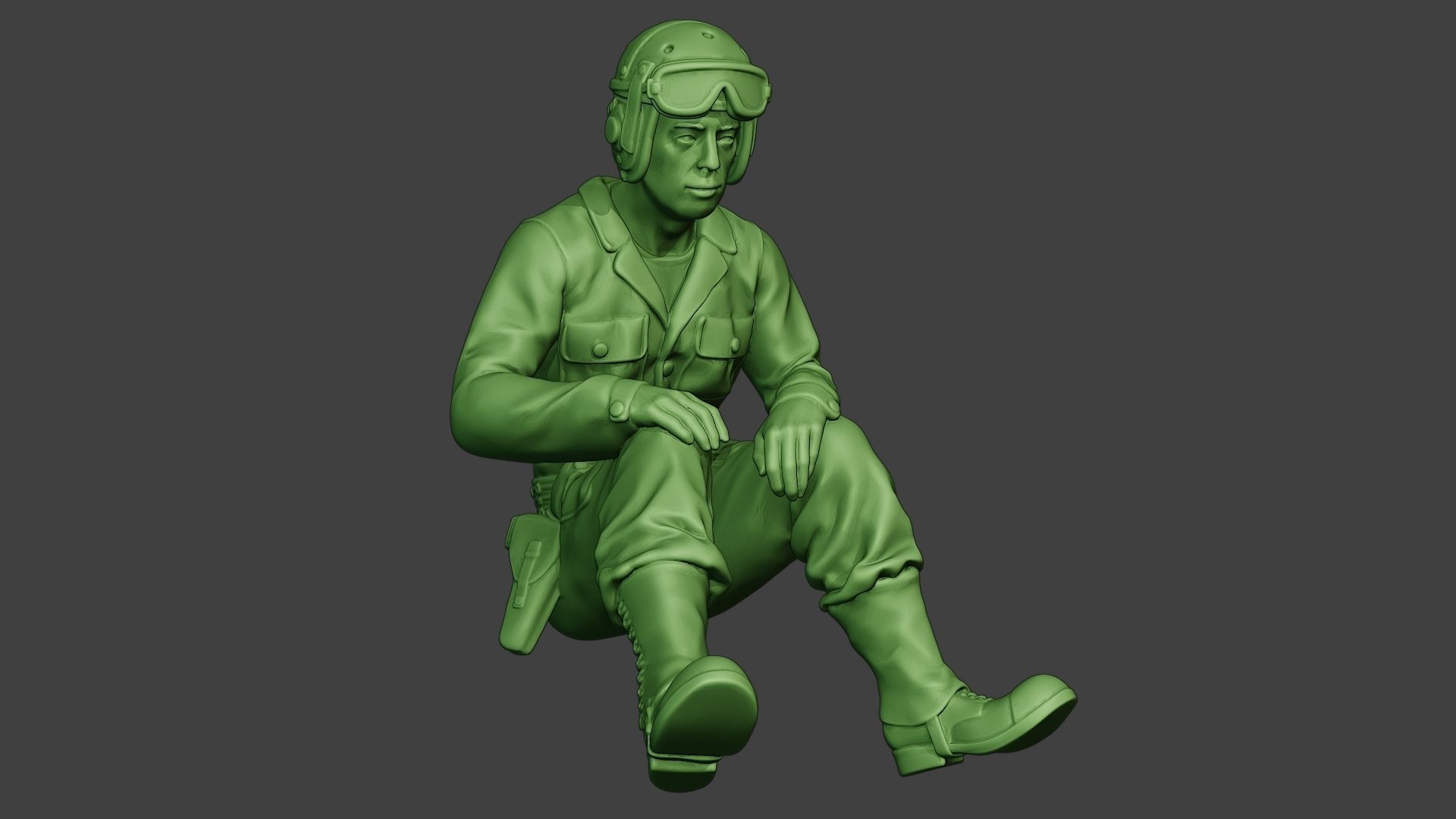 American Tank Crew unit ww2 Sit5 ATC1 3D print model_10