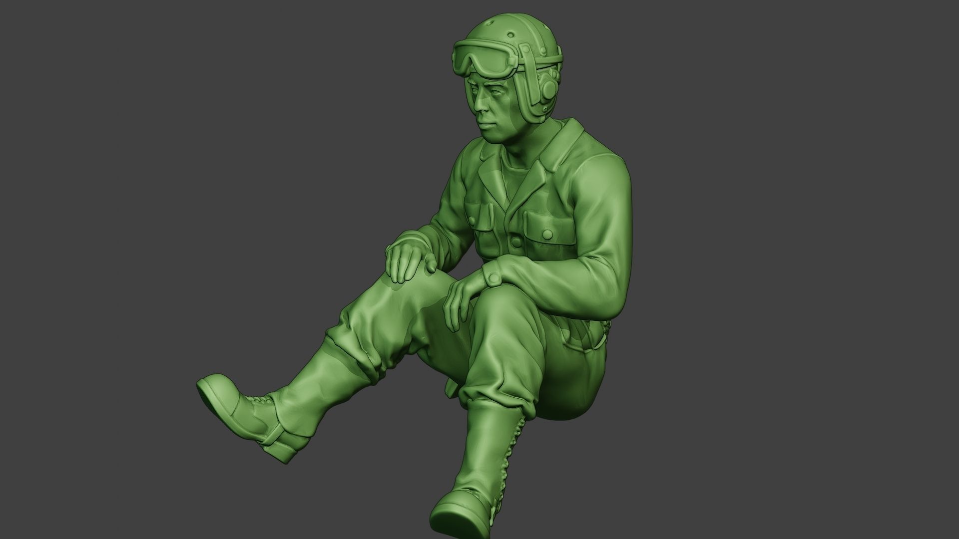 American Tank Crew unit ww2 Sit5 ATC1 3D print model_2