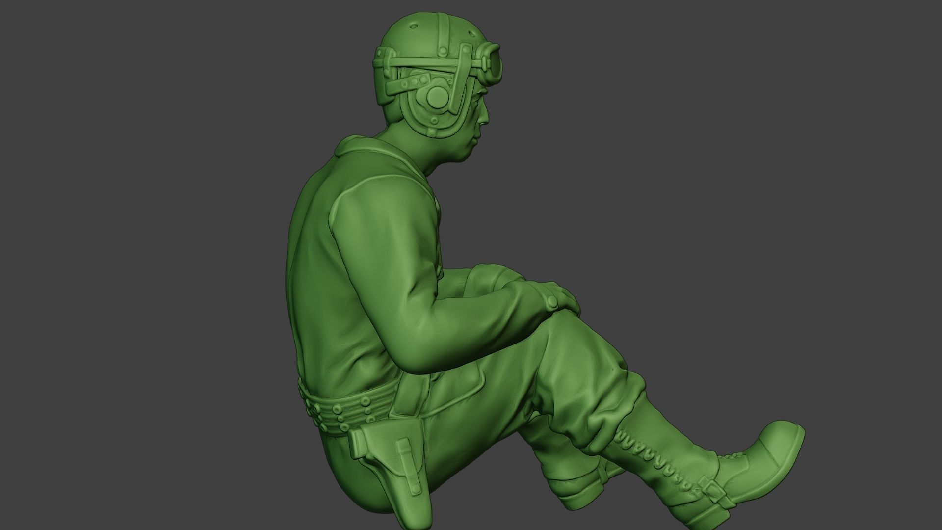 American Tank Crew unit ww2 Sit5 ATC1 3D print model_31