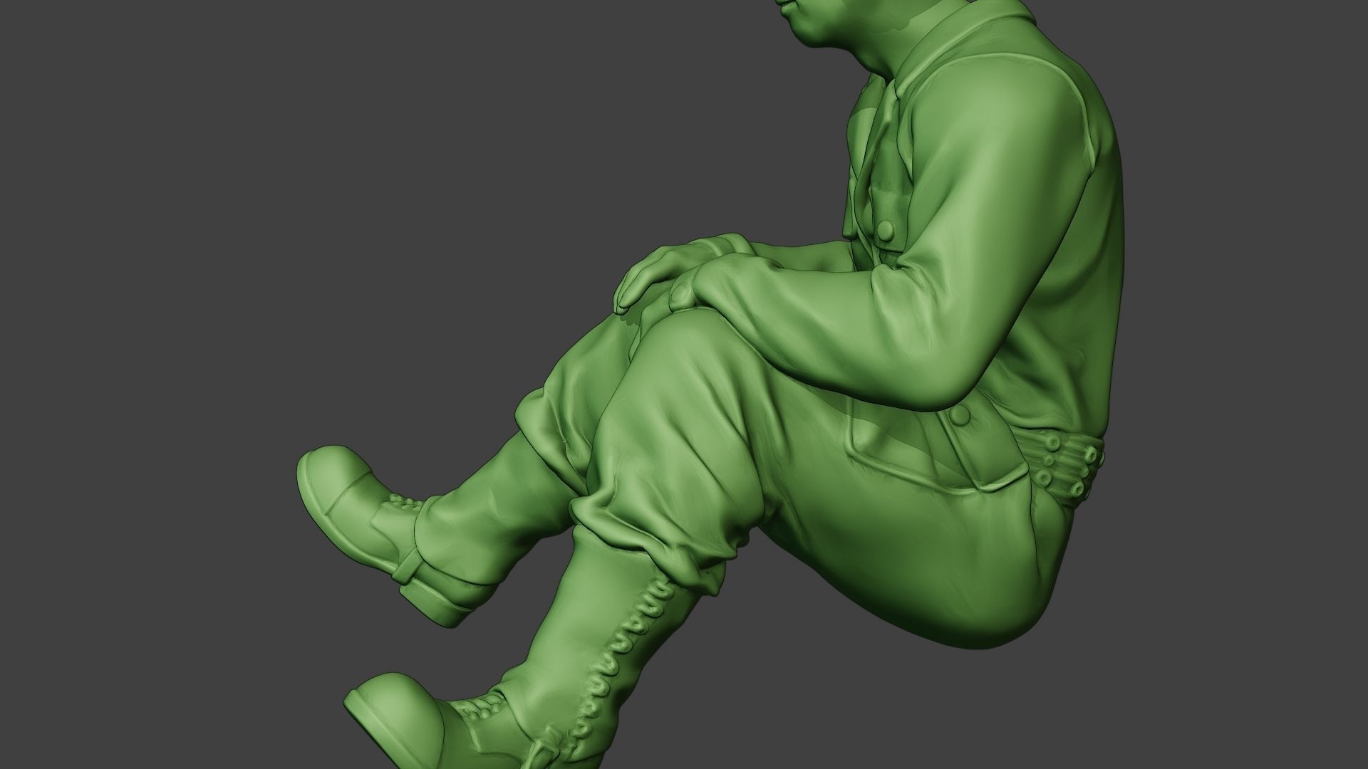 American Tank Crew unit ww2 Sit5 ATC1 3D print model_17
