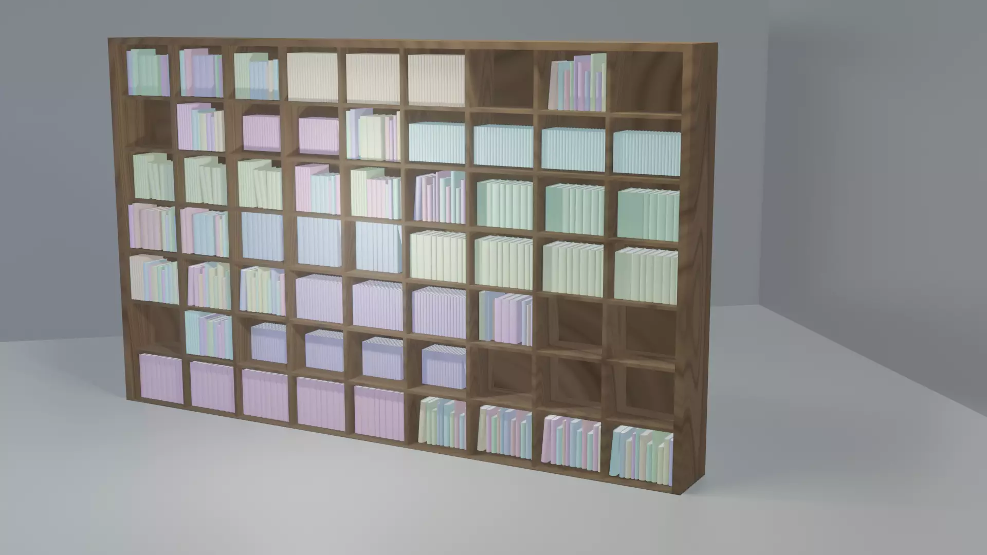 bookshelf bookcase Free 3D model_0