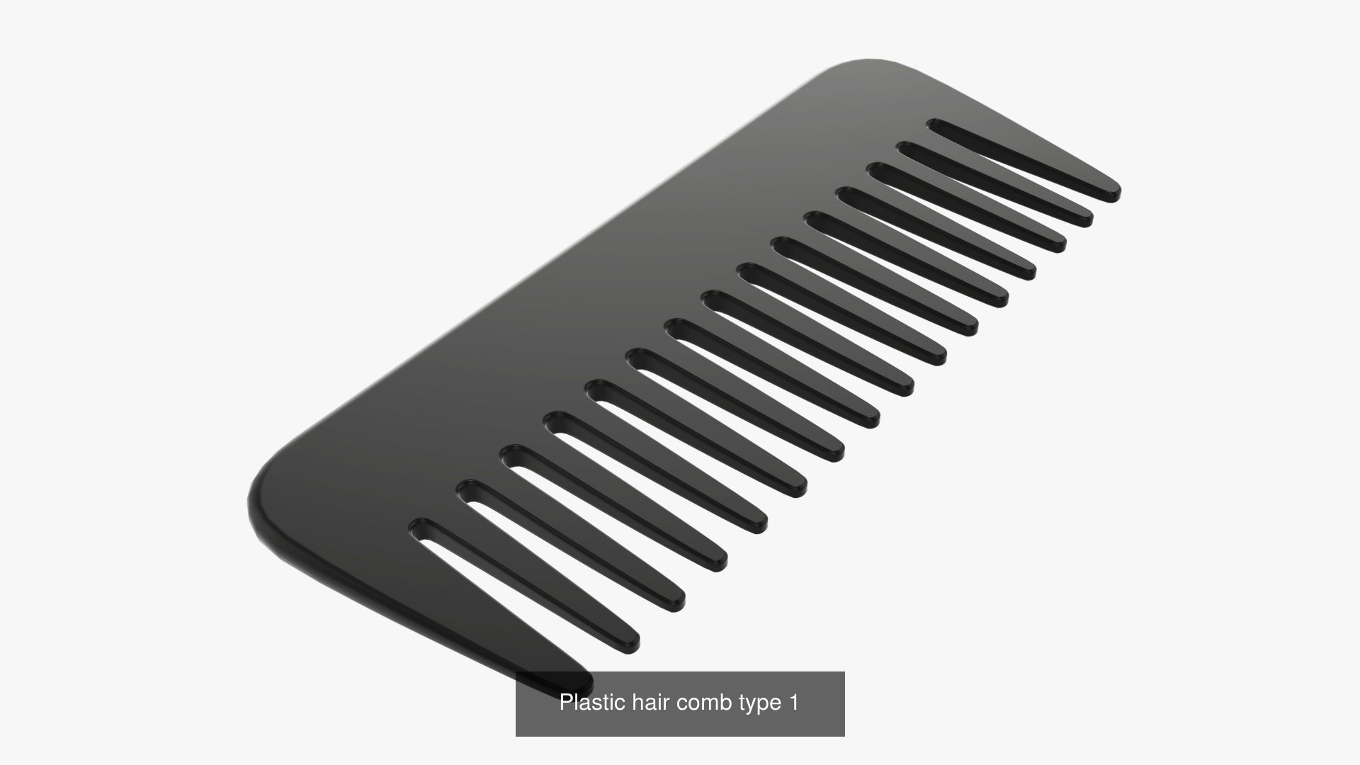 Hair combs 3D Model Collection_1