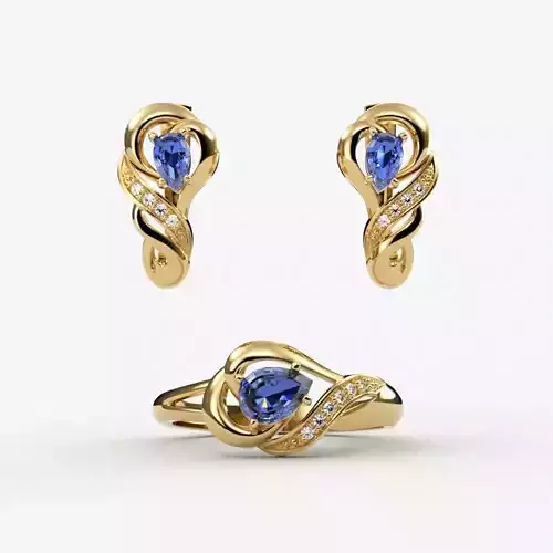 Jewelry set women ring and earrings 3dm stl 3D Model Collection Jewelry set women ring and earrings 3dm stl 3D Model Collection