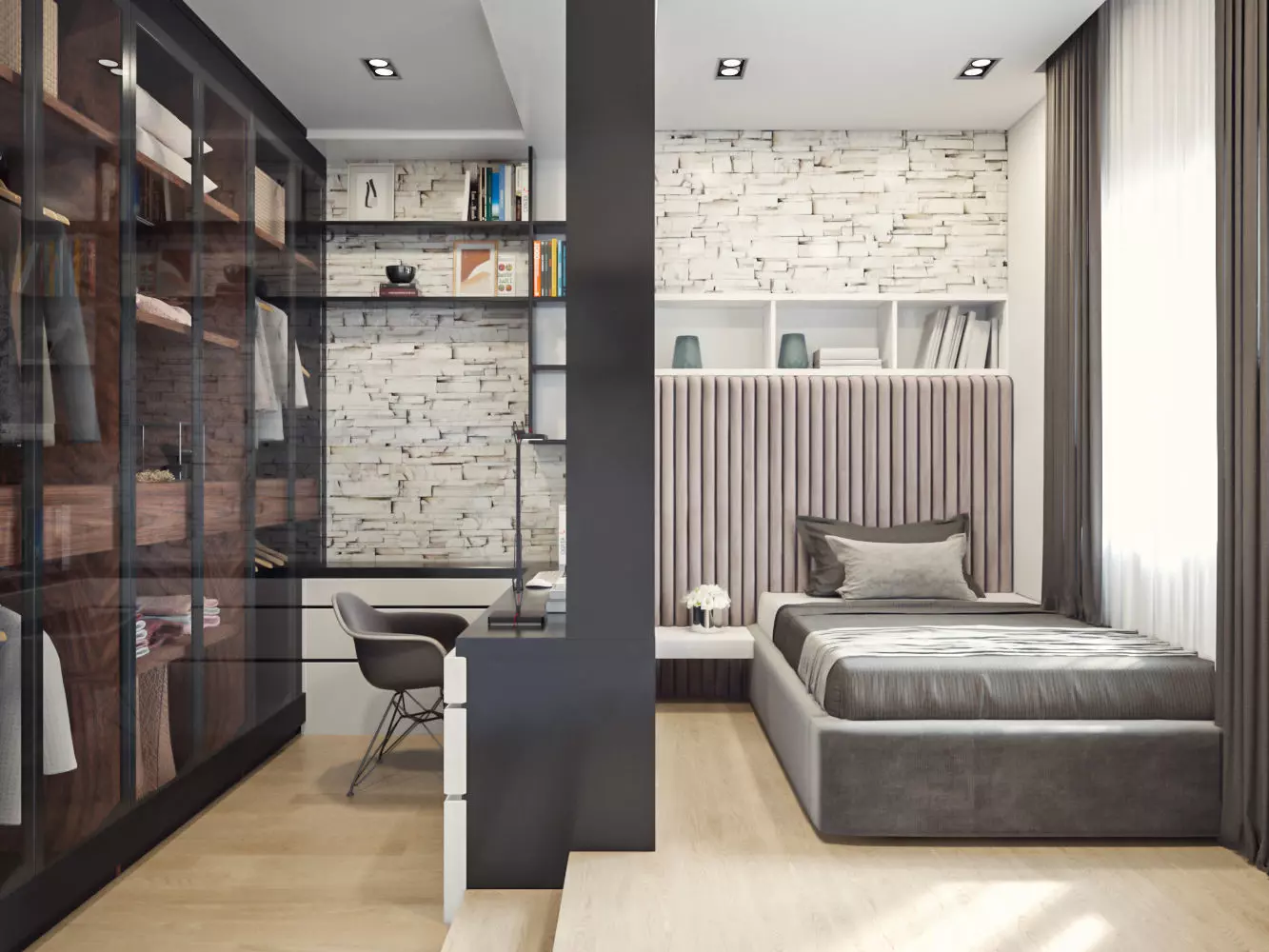 Two Boys Bedrooms 3D model