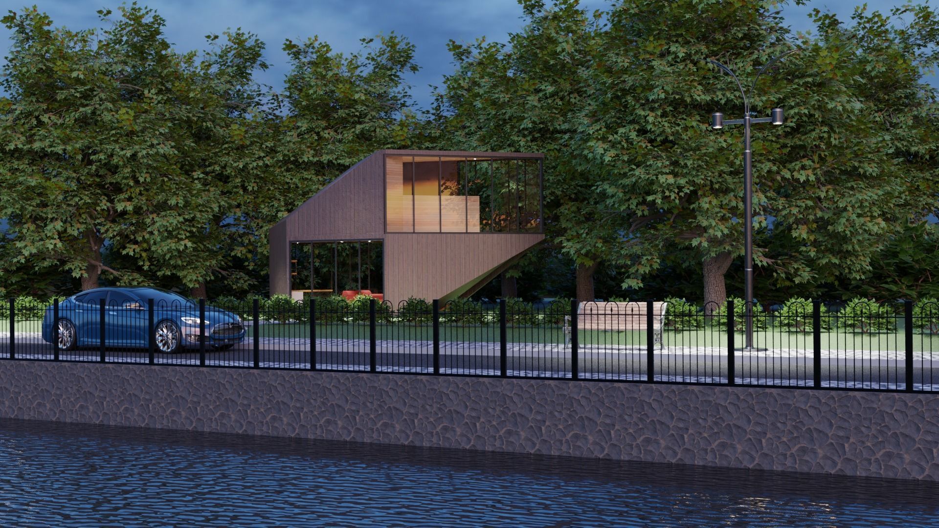 LAKE HOUSE 3D model_1
