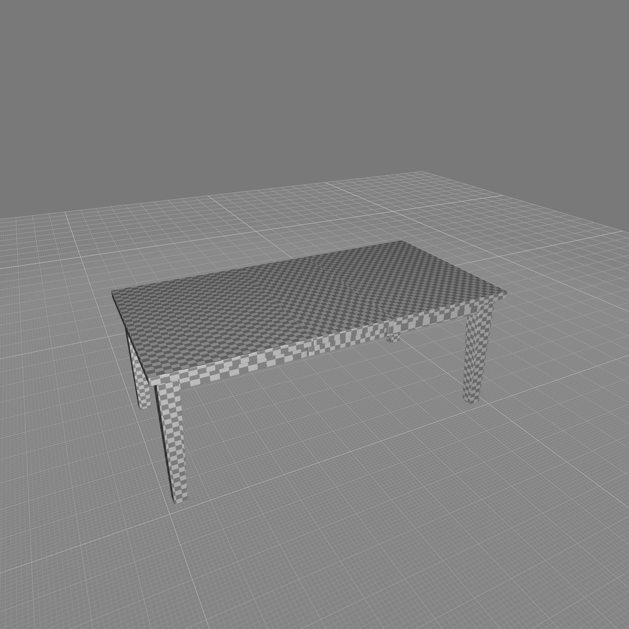 Dining Table 3D model_2