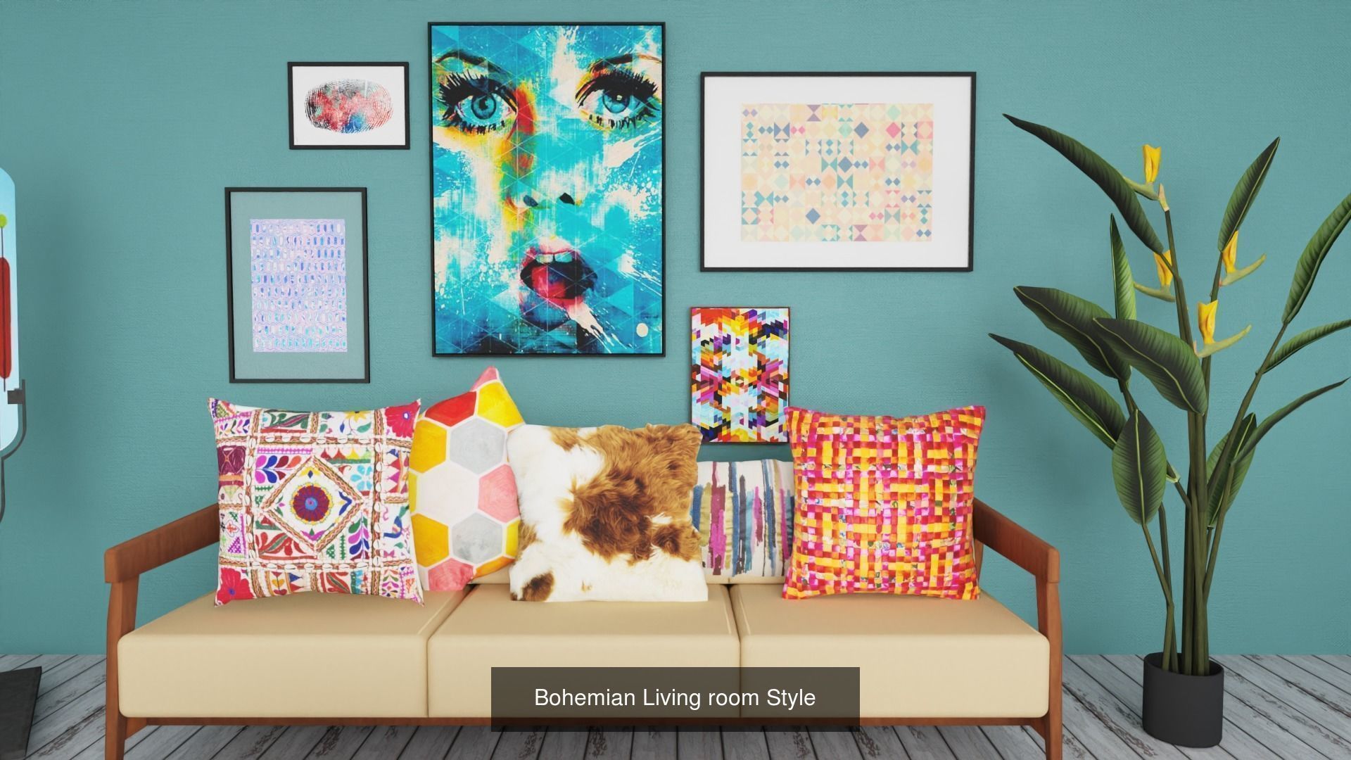 Three Living rooms in one package 3D Model Collection_3