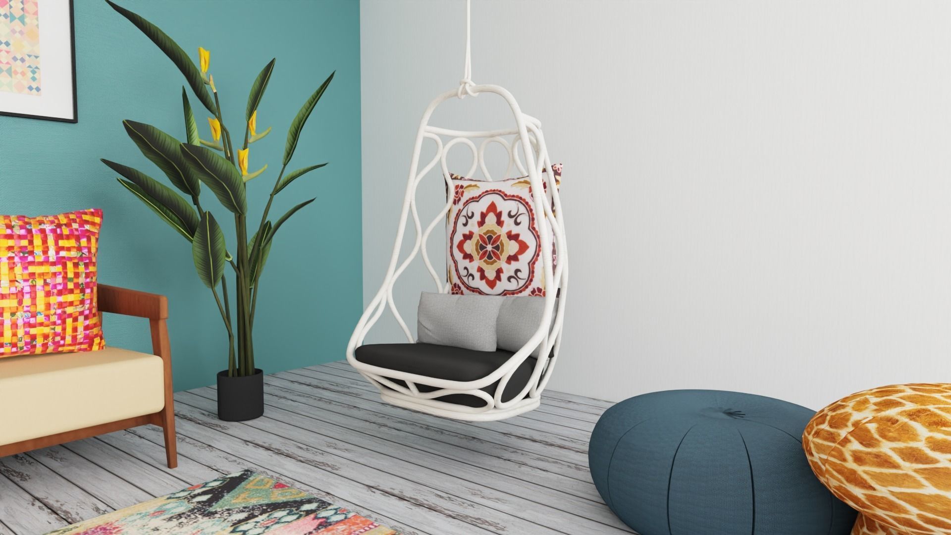 Three Living rooms in one package 3D Model Collection_8