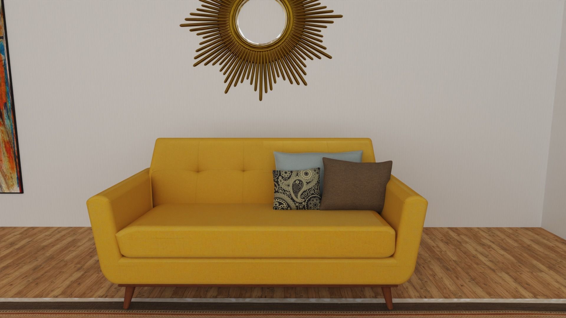 Three Living rooms in one package 3D Model Collection_10