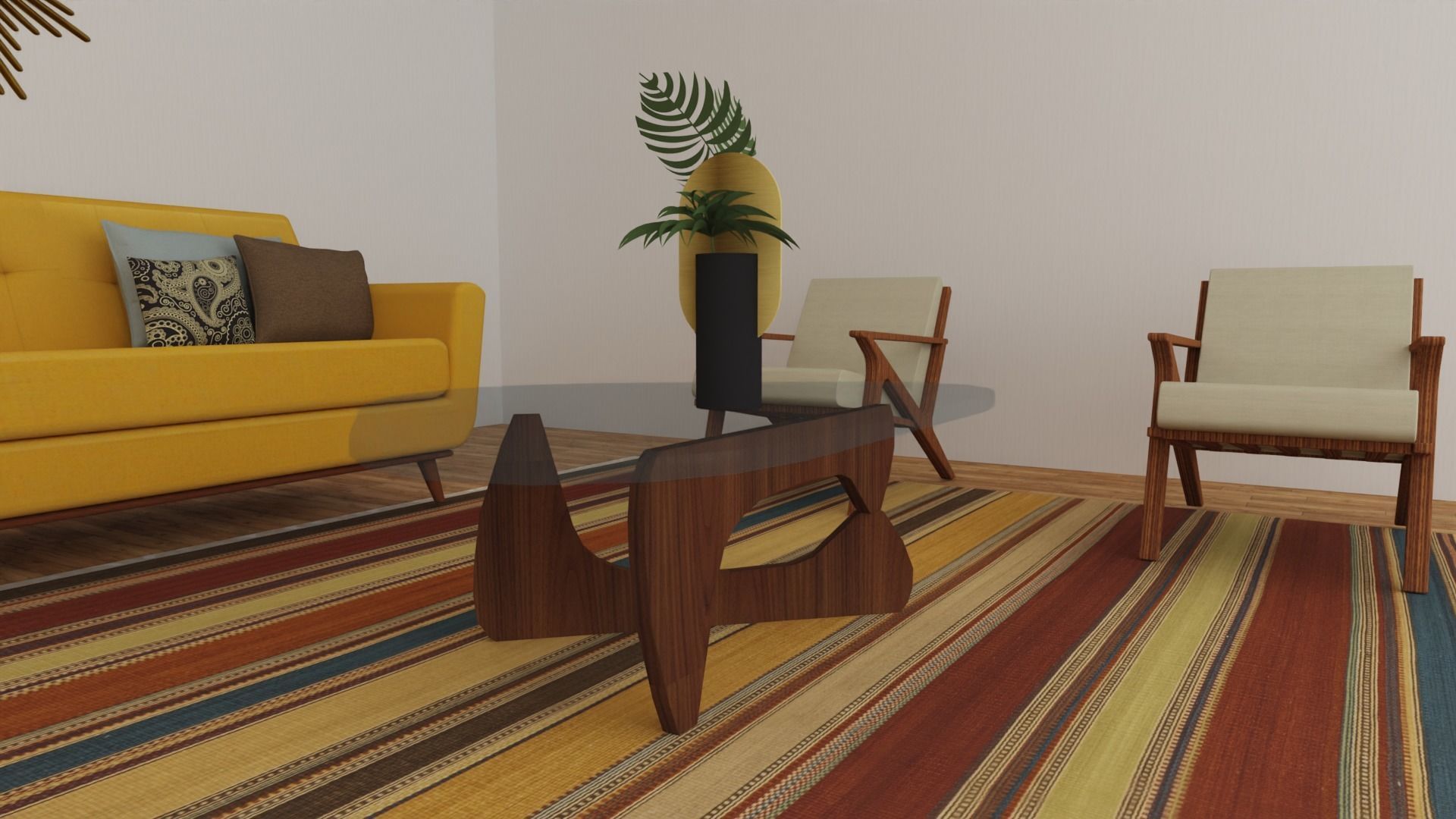 Three Living rooms in one package 3D Model Collection_12