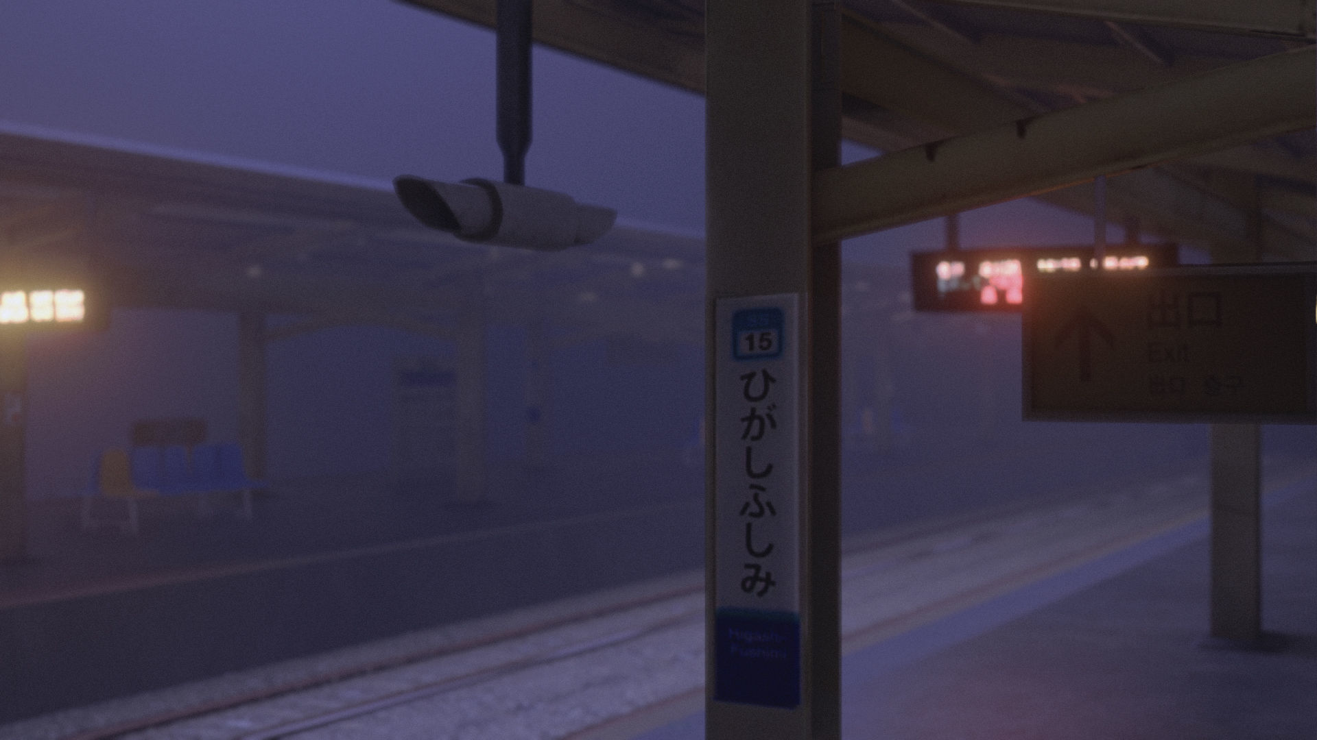 Train Station Environment Modelling Low-poly 3D model_19