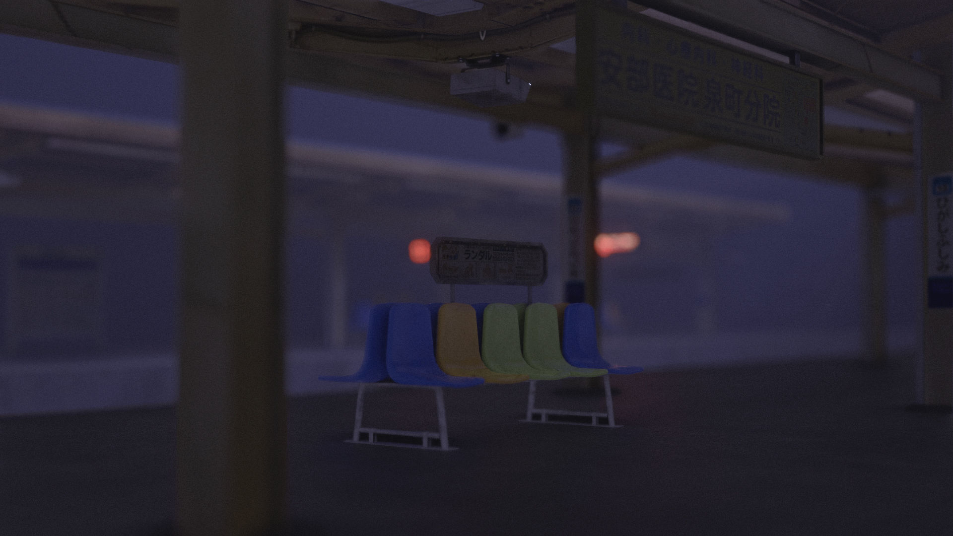 Train Station Environment Modelling Low-poly 3D model_14