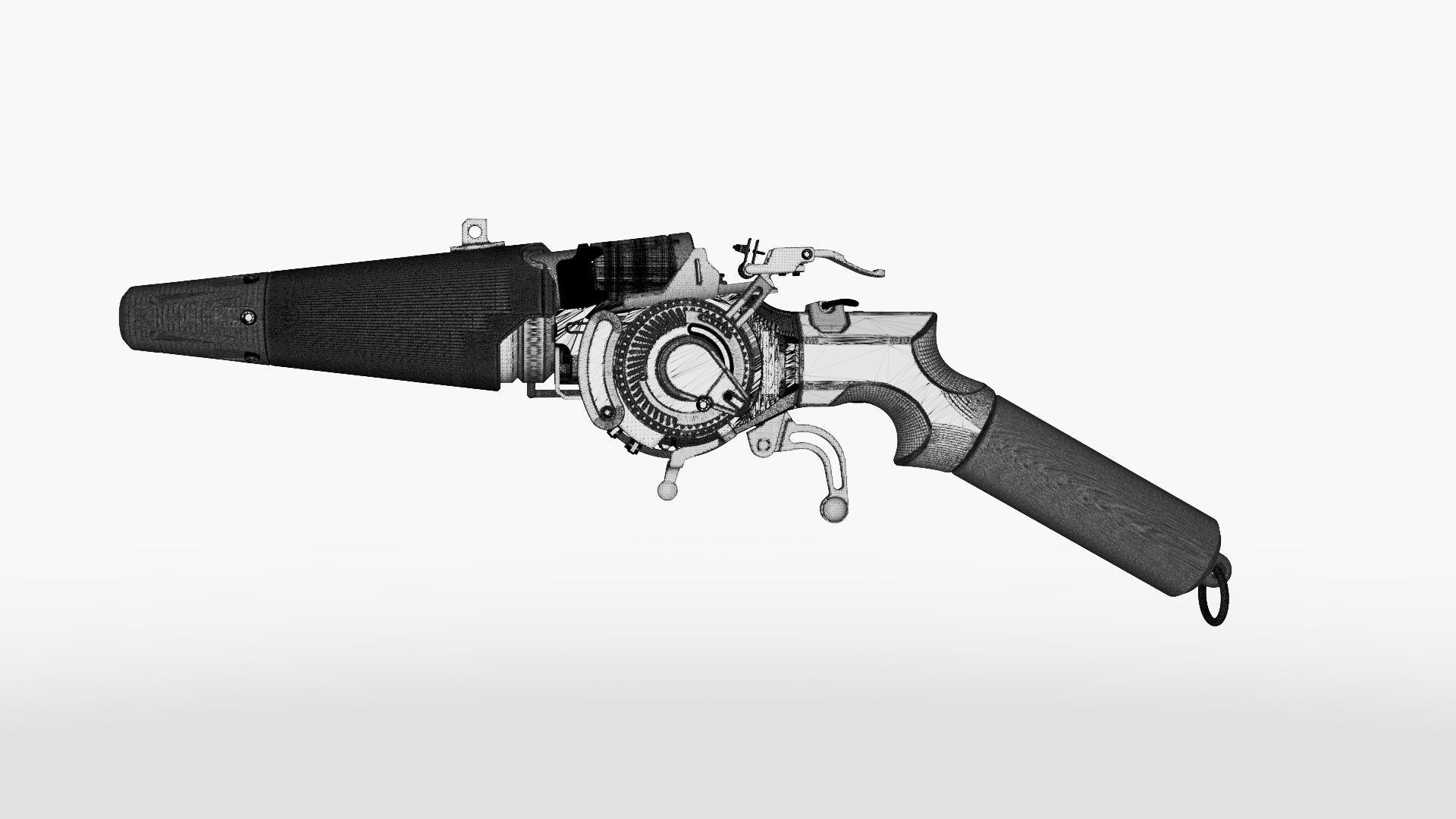 Valient Thor II Space Pistol 3D model_7