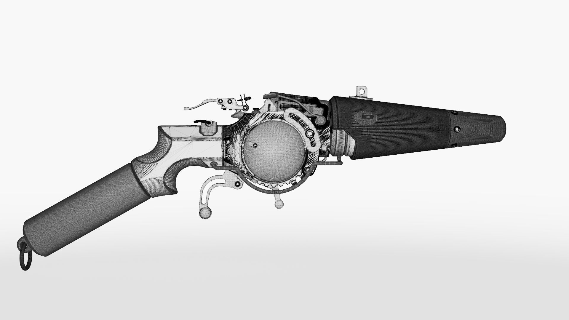 Valient Thor II Space Pistol 3D model_6
