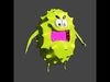 Corona Virus - Cartoon  Free 3D model_1