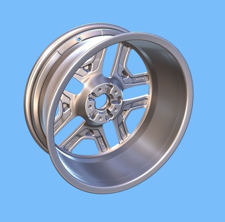 Jeep Renegade 4xe S 2020 19-inch rim  3D print model_1